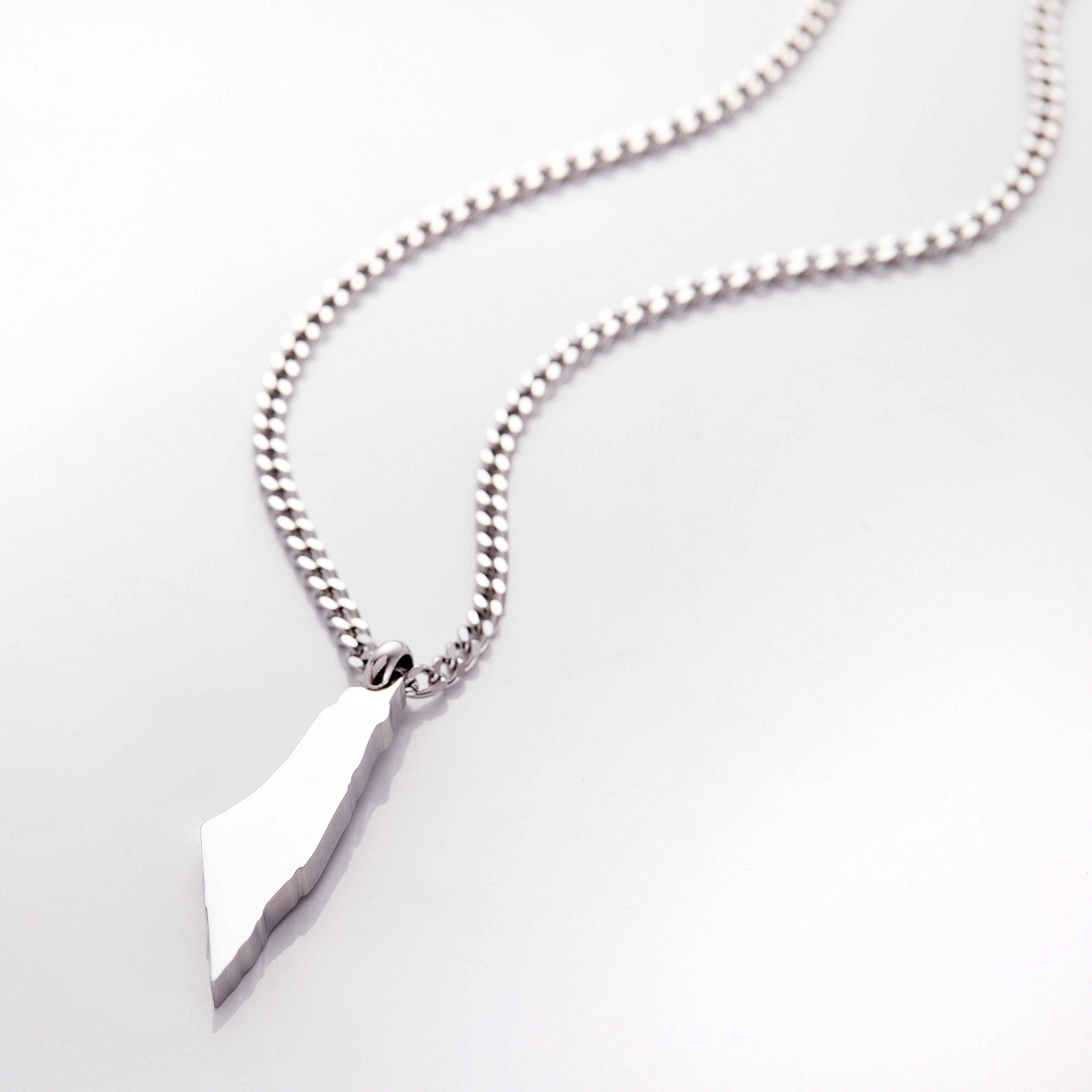 Men's Country Map Pendant Necklace