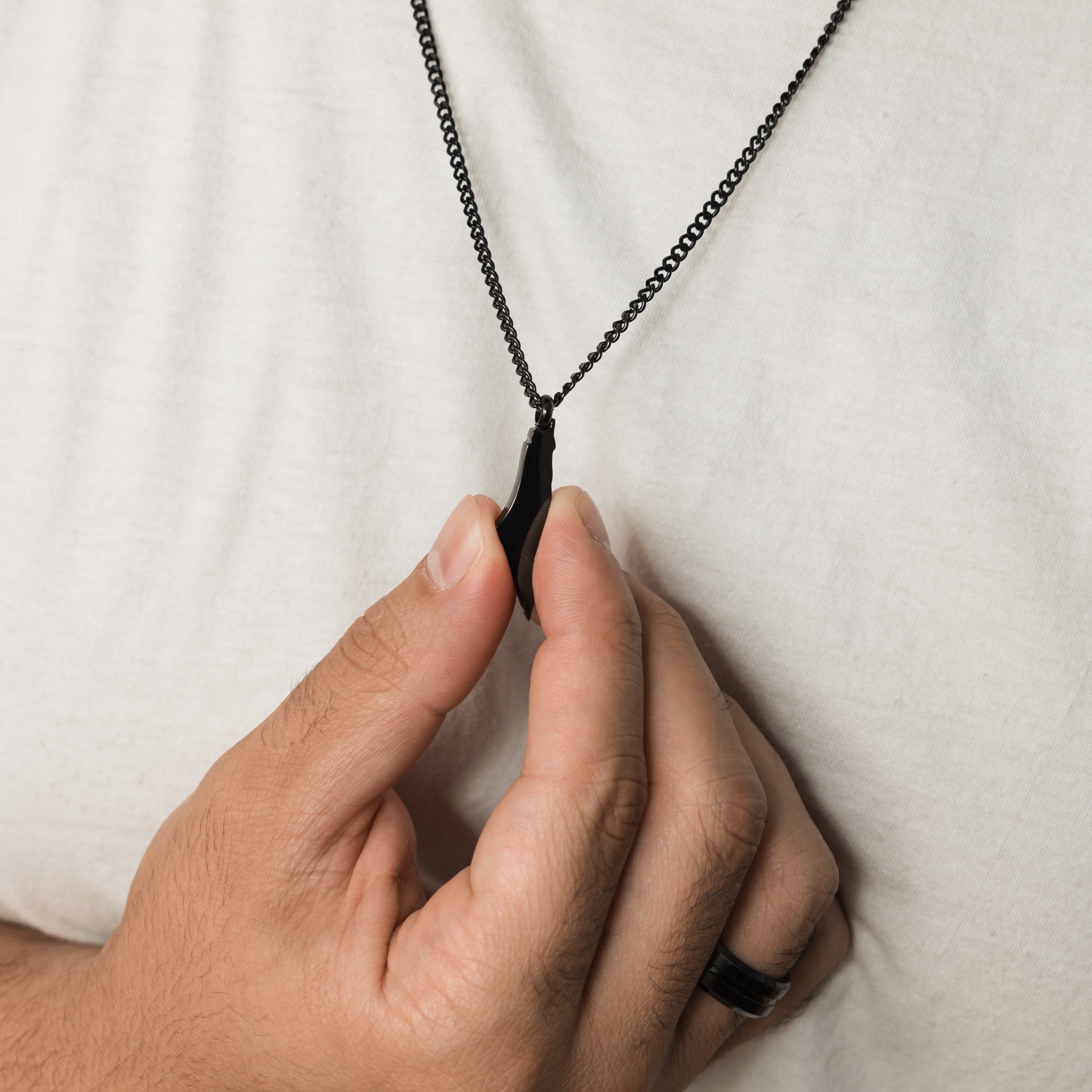 Men's Country Map Pendant Necklace