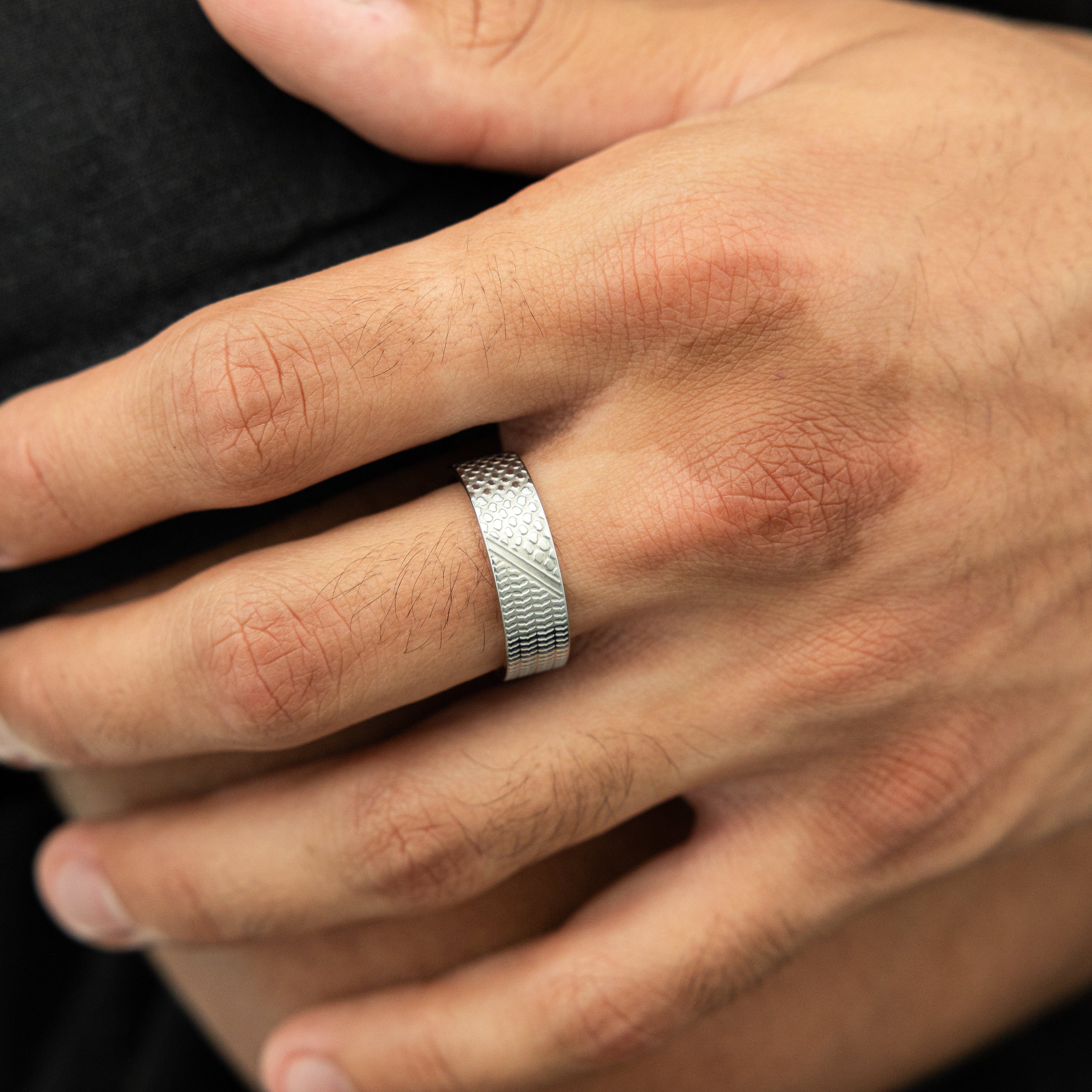 Men's Keffiyeh Ring - Stylish Statement Piece