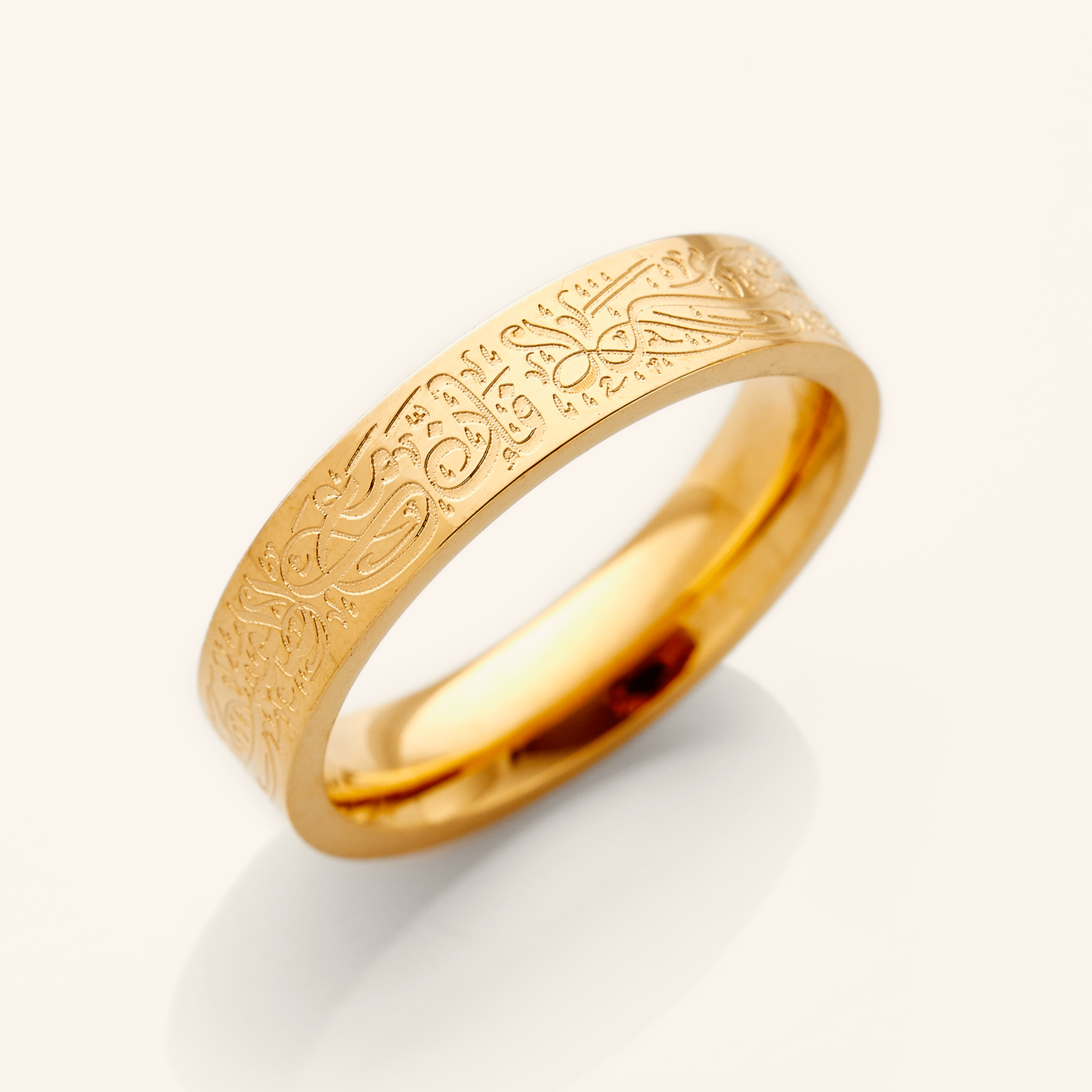 Women's 'Hardship to Ease' Inspirational Ring V2