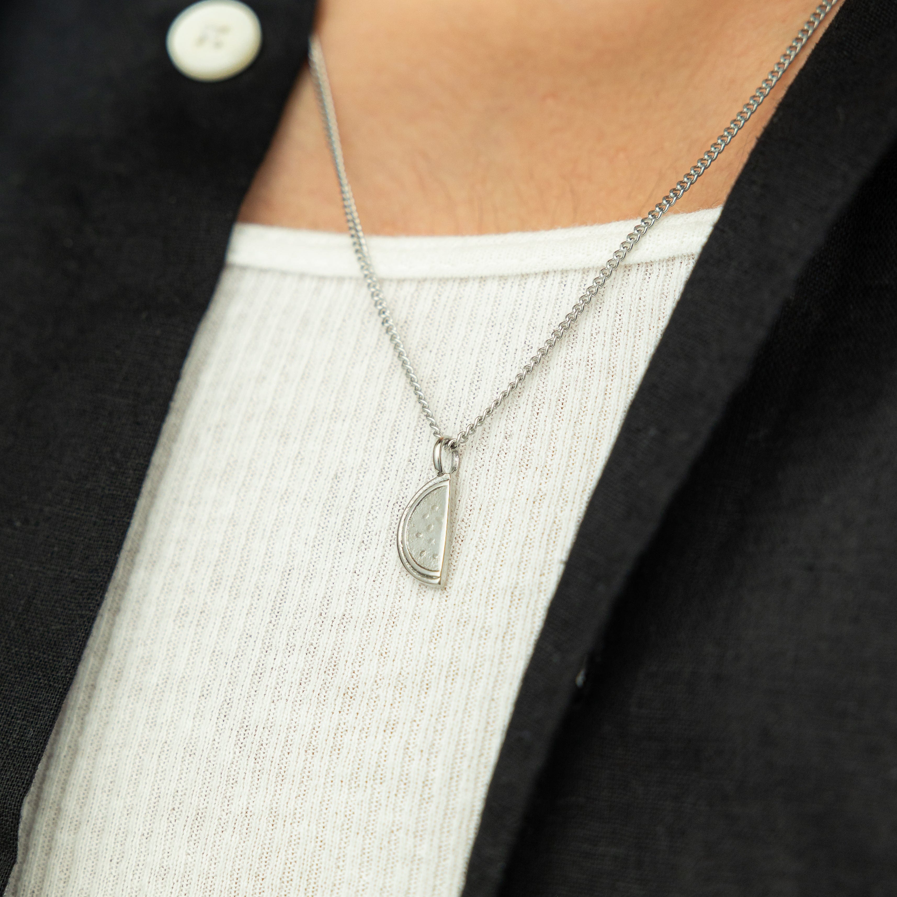 Palestinian Watermelon Pendant Necklace for Men