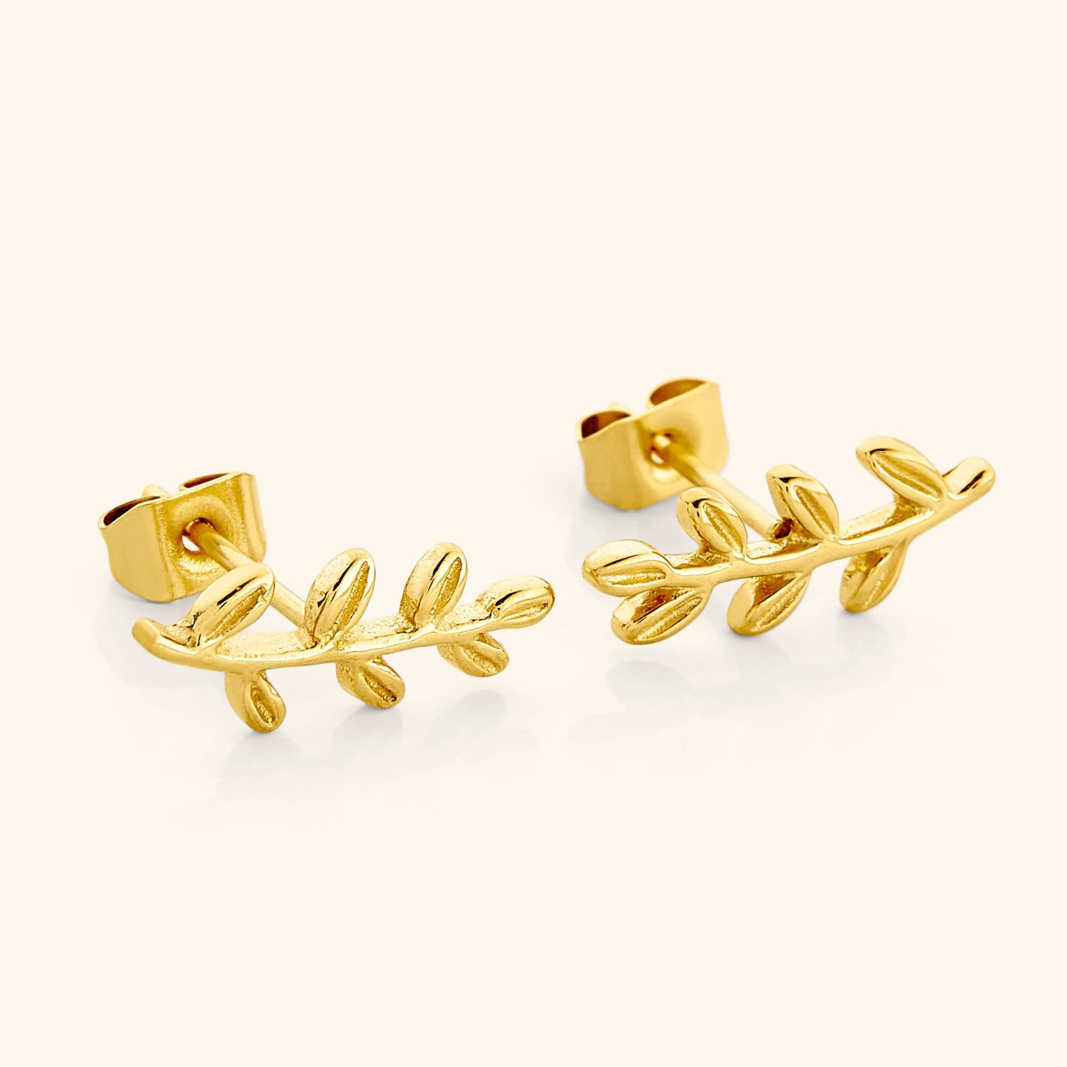 Handcrafted Olive Leaf Earrings from Palestine