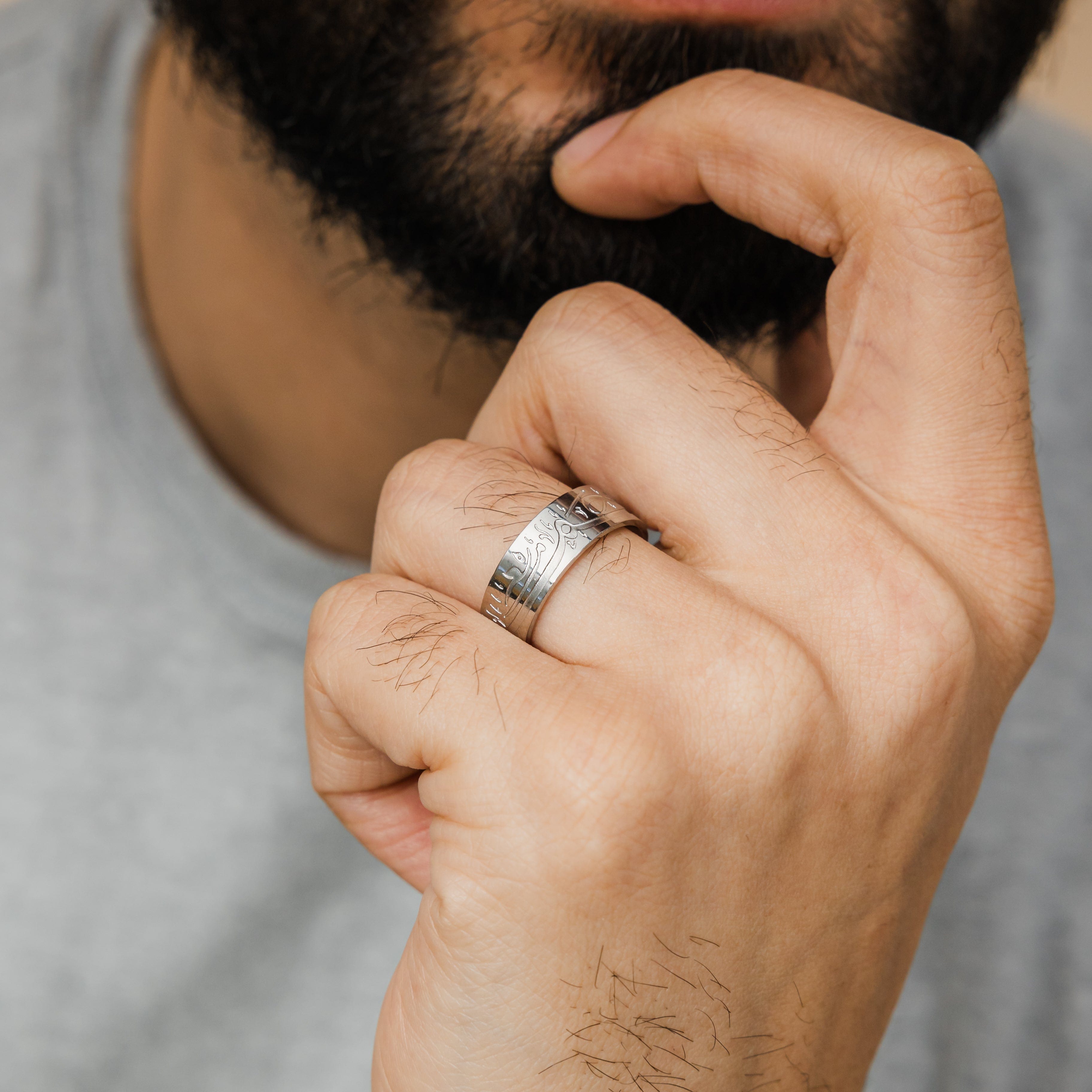 Alhamdulillah V2 Ring for Men – Islamic Jewelry
