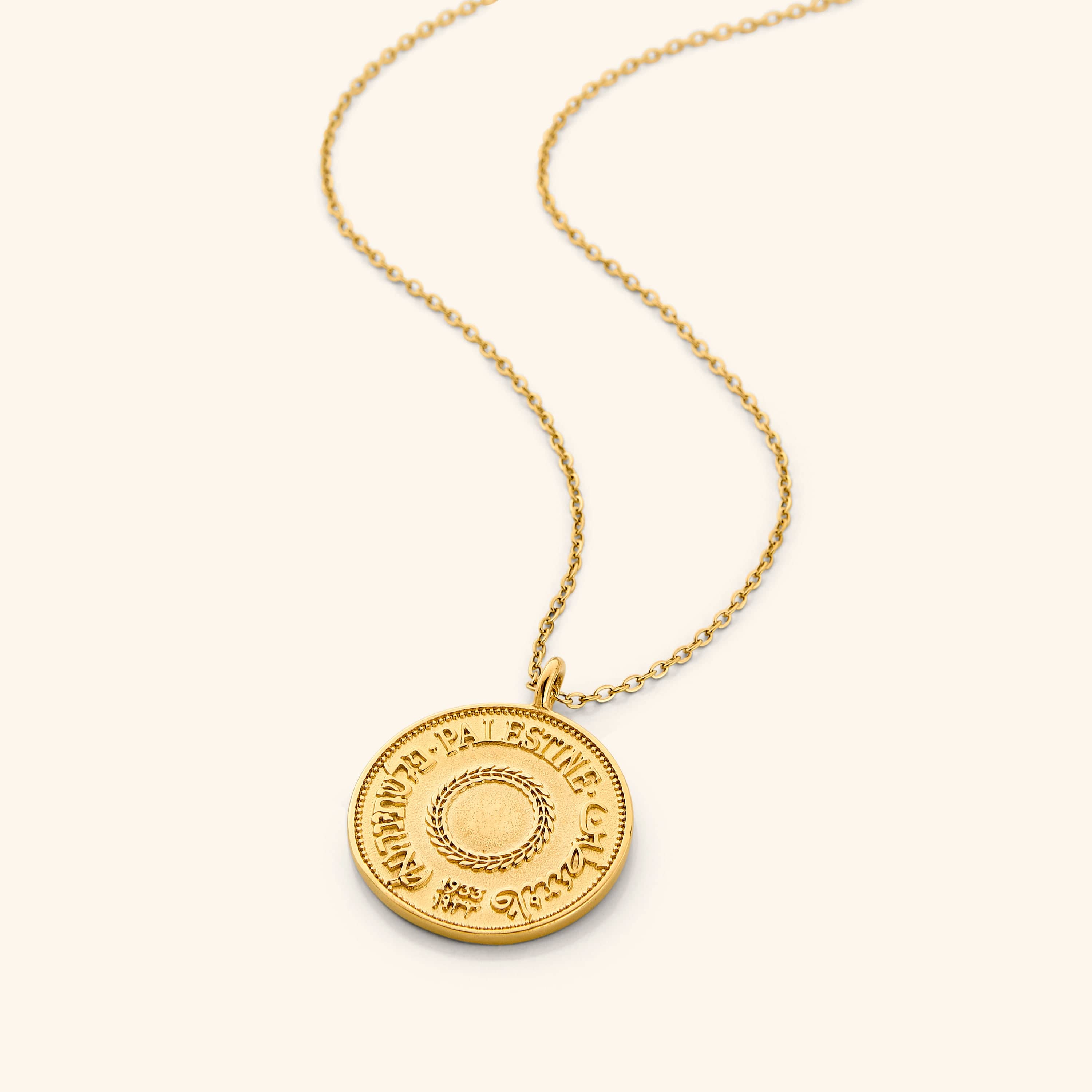 Women's Elegant Country Coin Pendant Necklace