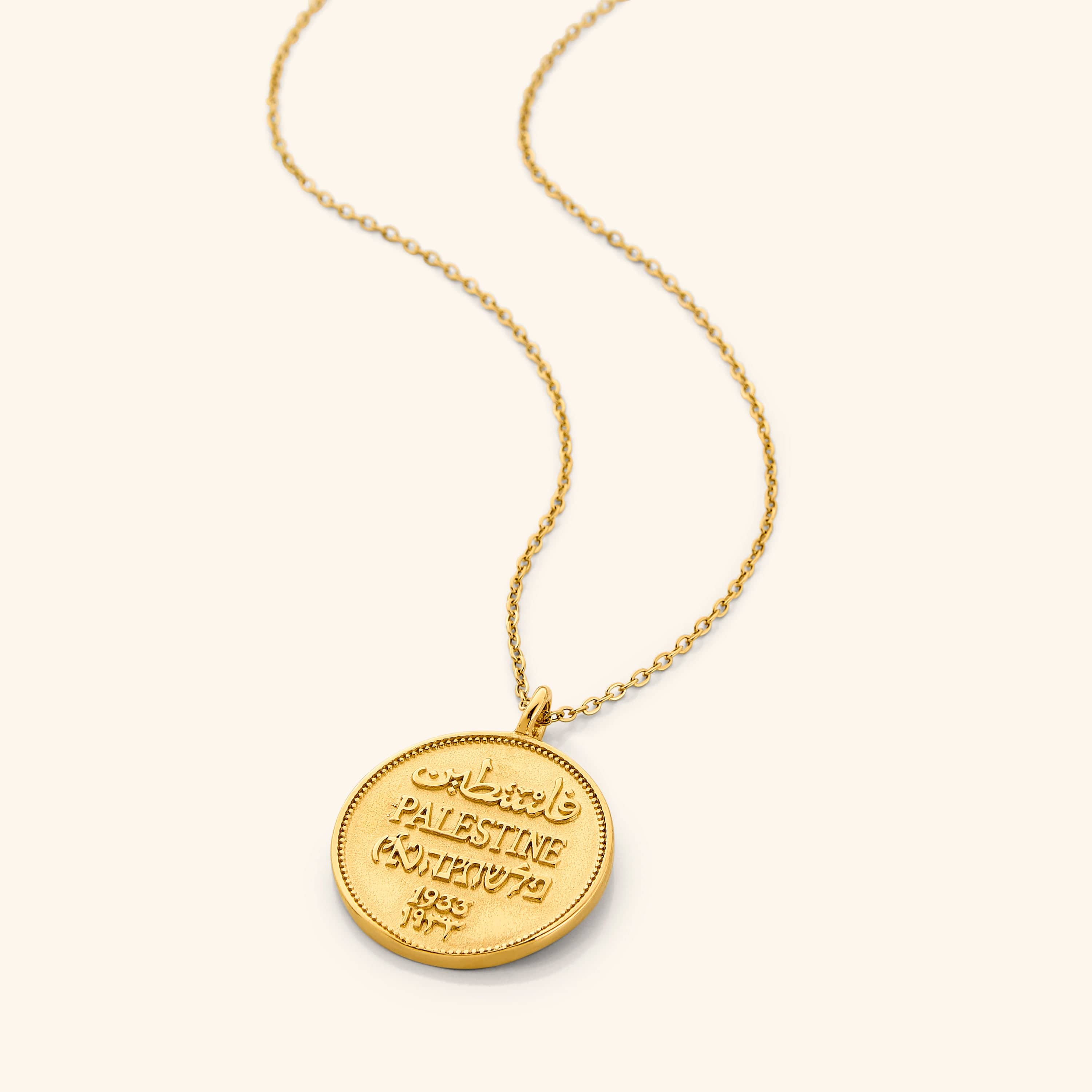 Women's Elegant Country Coin Pendant Necklace