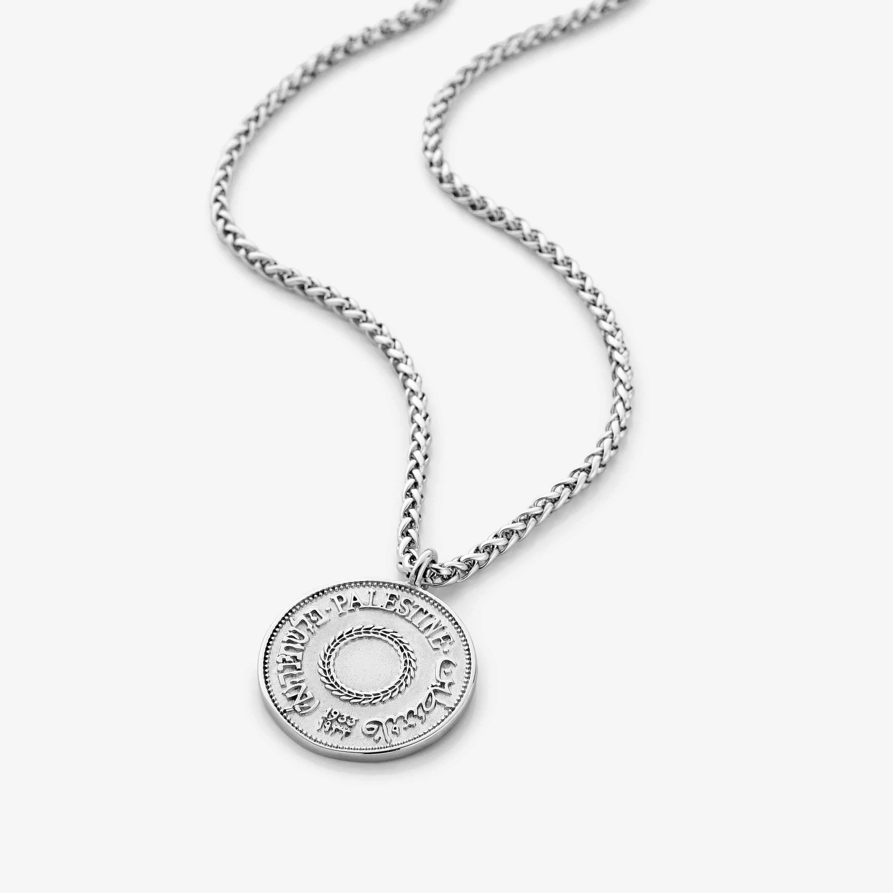 Men's Country Coin Pendant Necklace