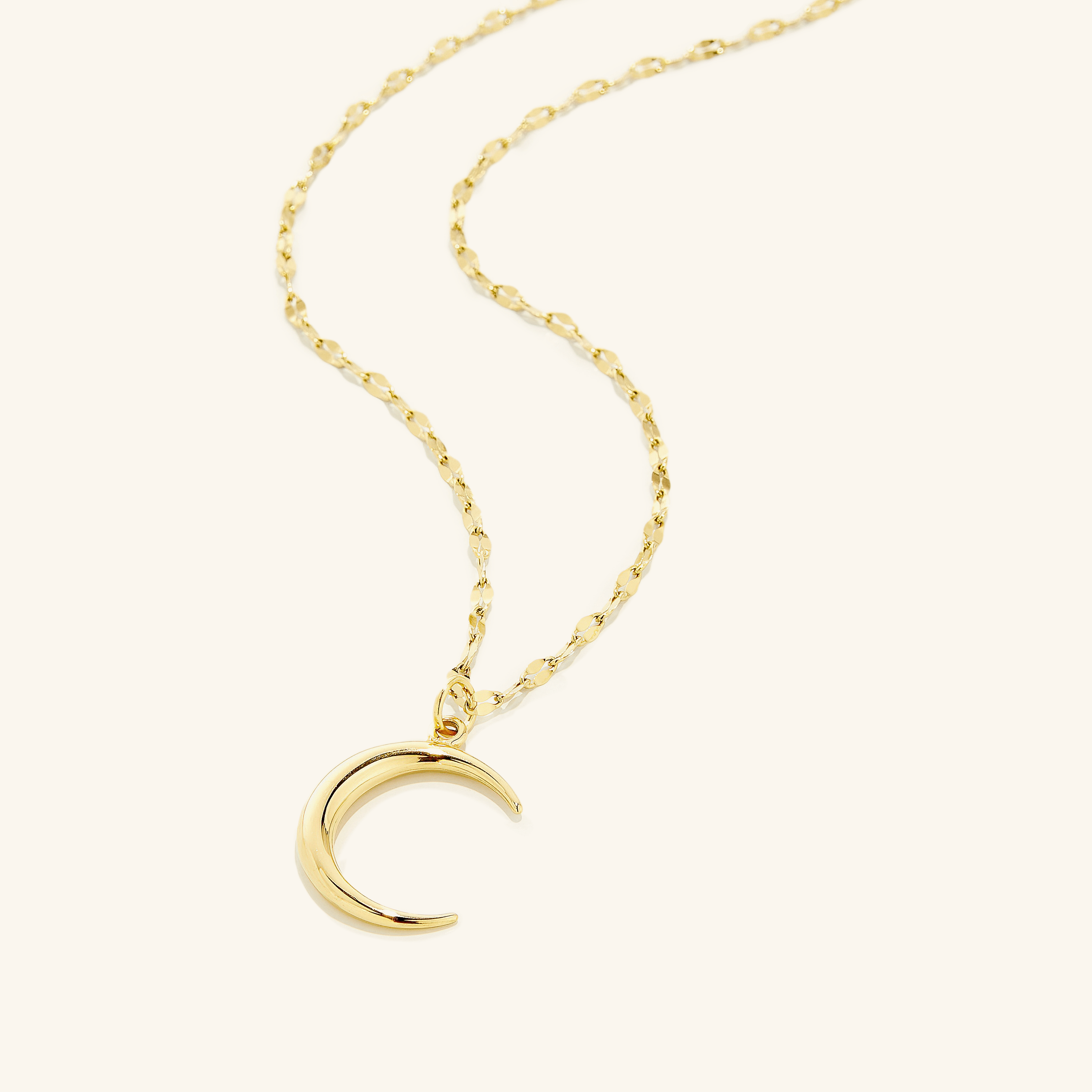 Elegant Crescent Pendant Necklace for Women