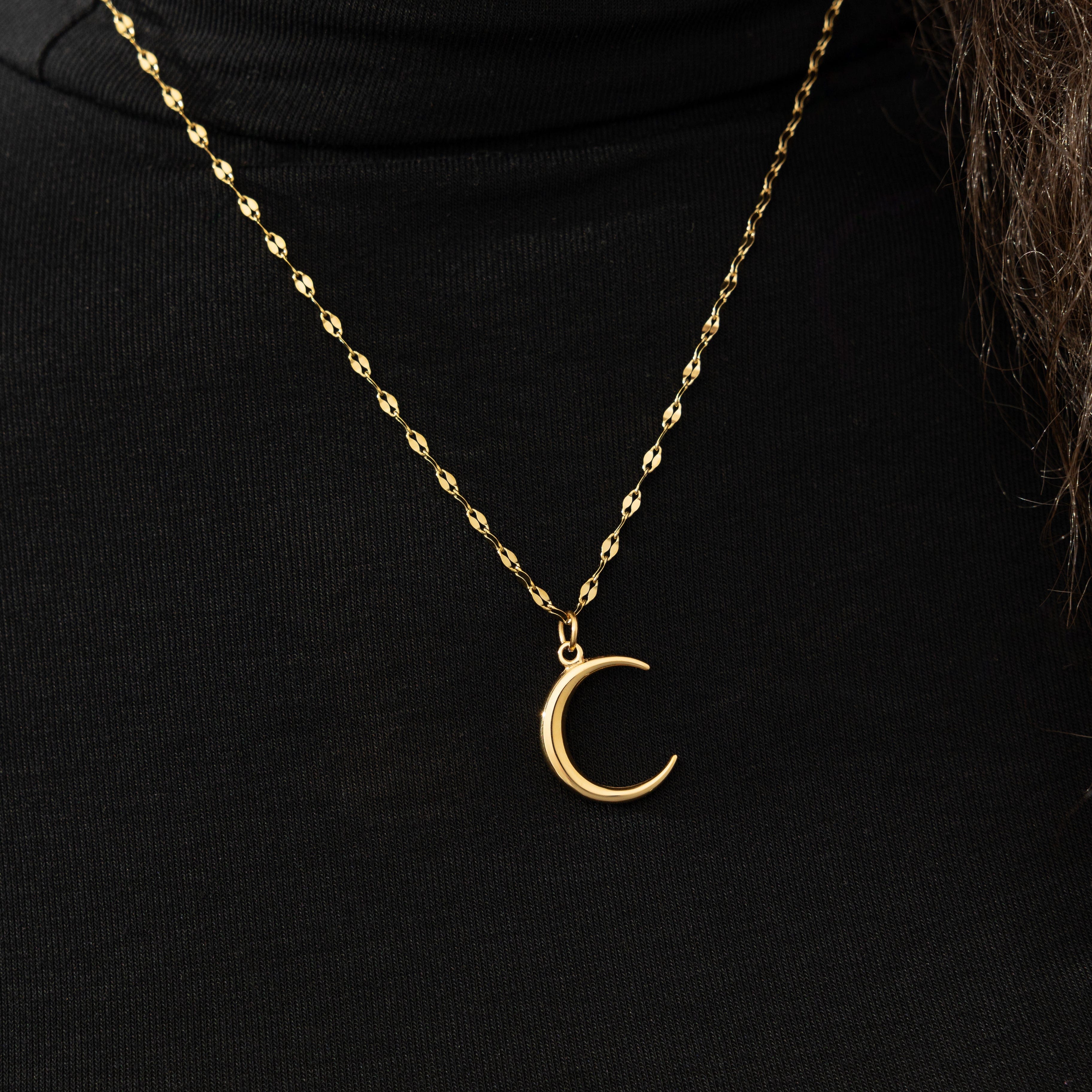 Elegant Crescent Pendant Necklace for Women