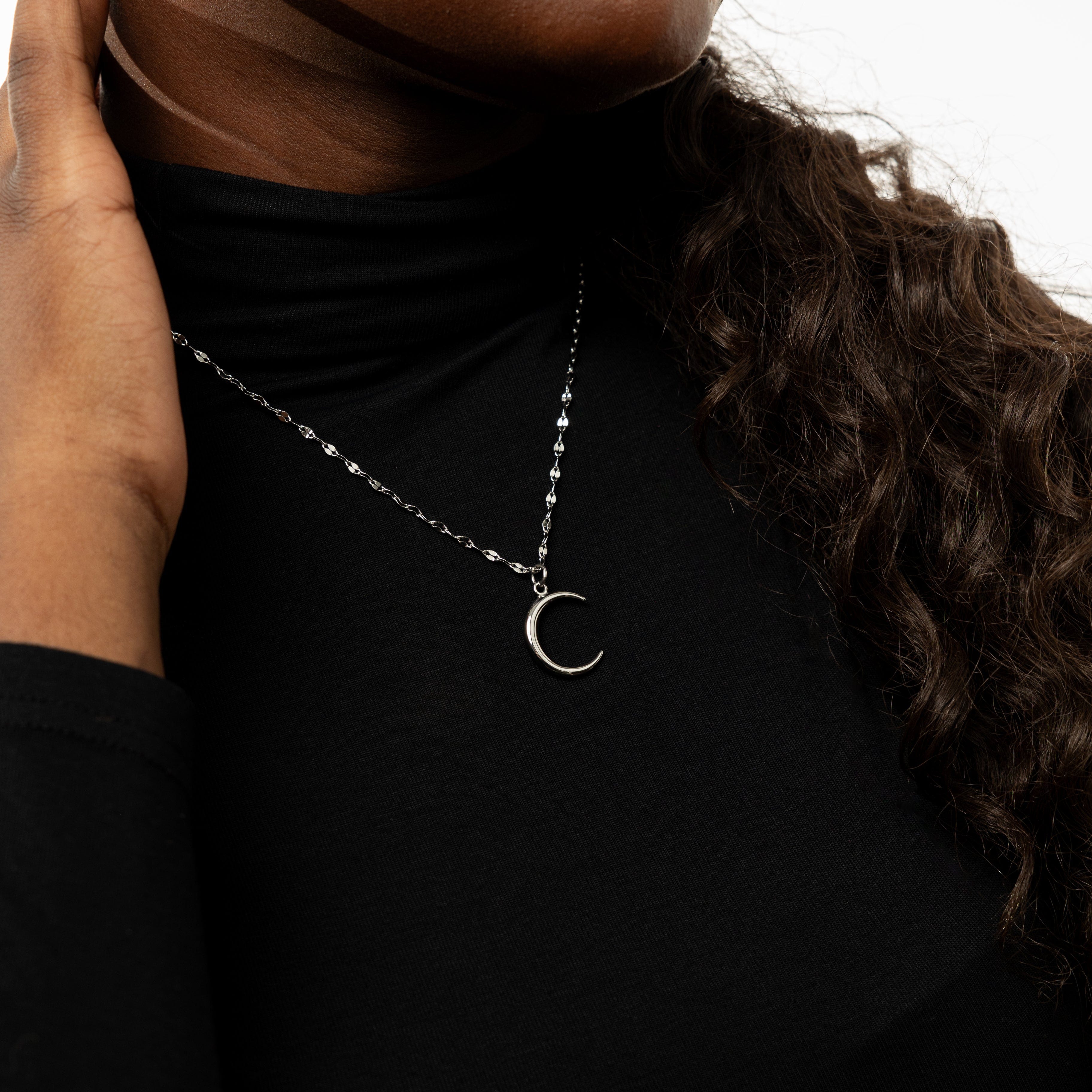 Elegant Crescent Pendant Necklace for Women