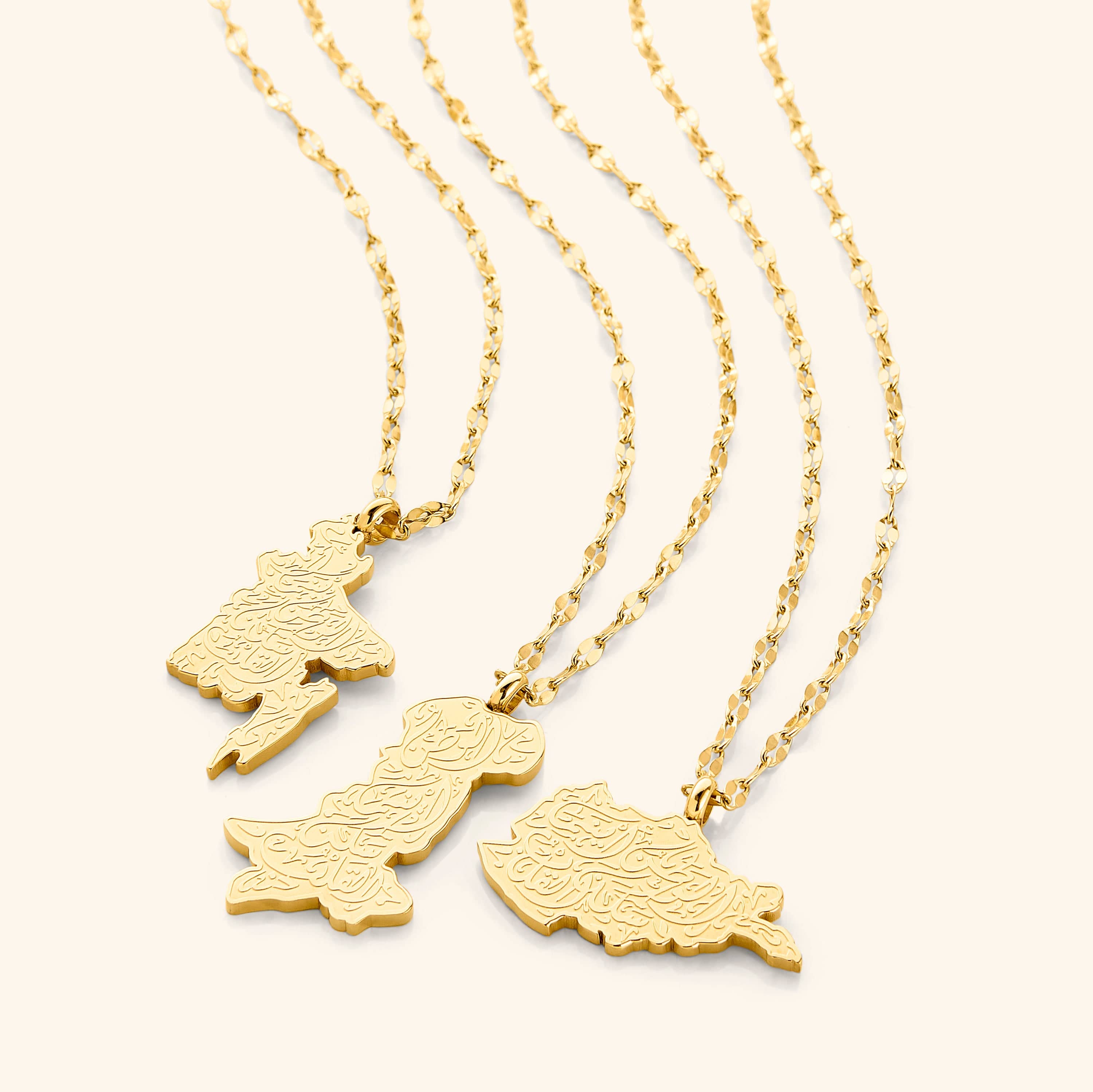 Women's 'Home' Map Pendant Necklace