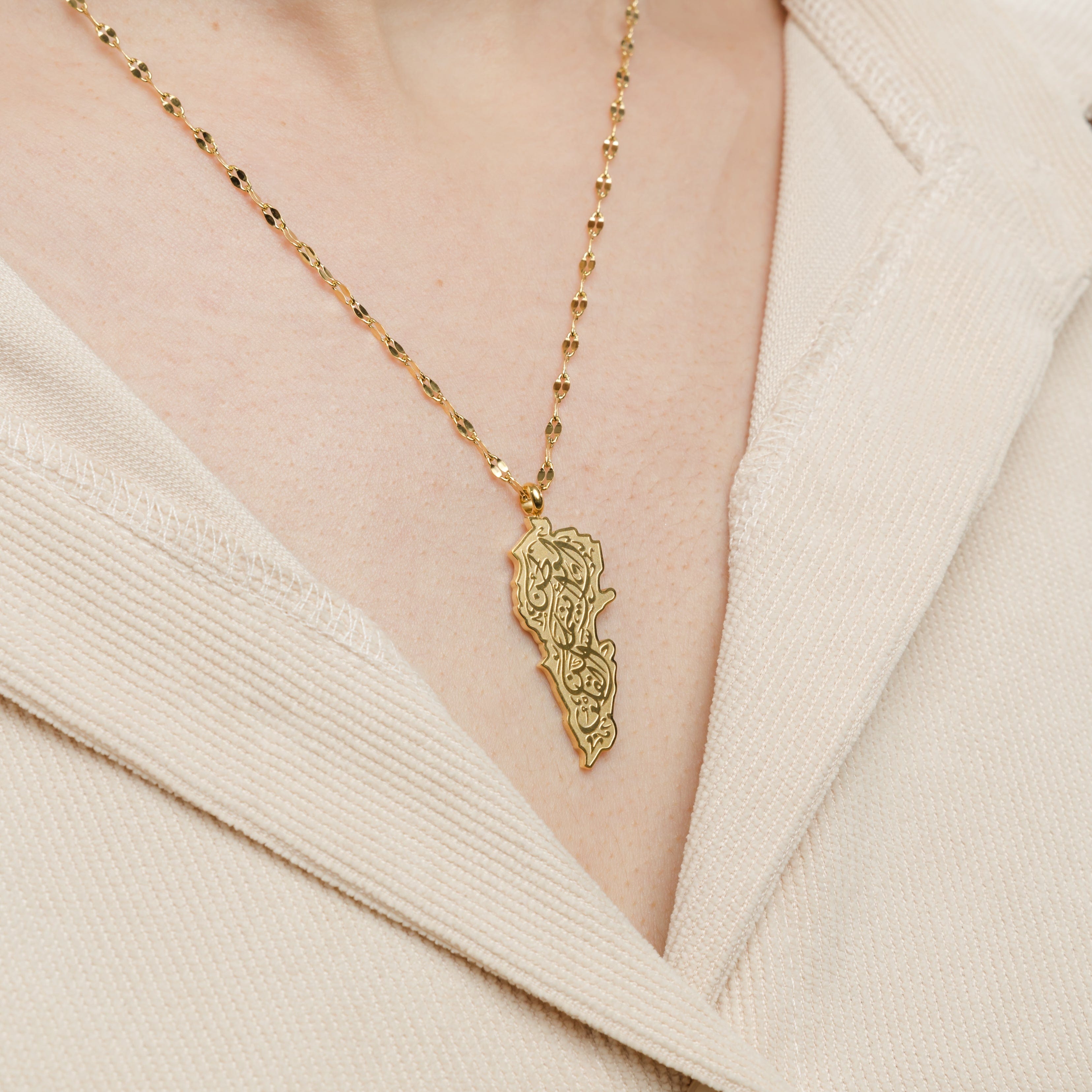 Women's 'Home' Map Pendant Necklace