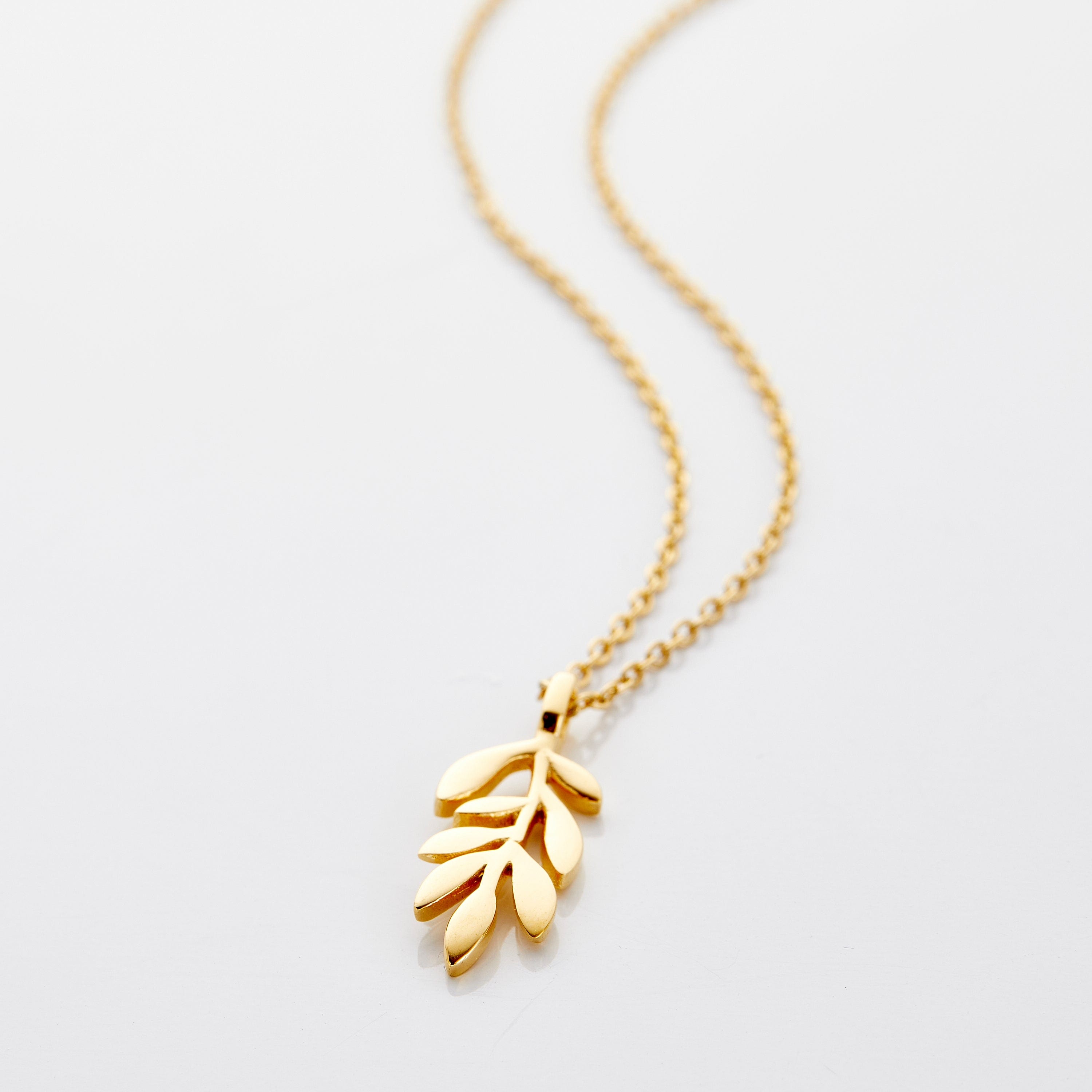 Olive Branch Necklace – Symbol of Peace