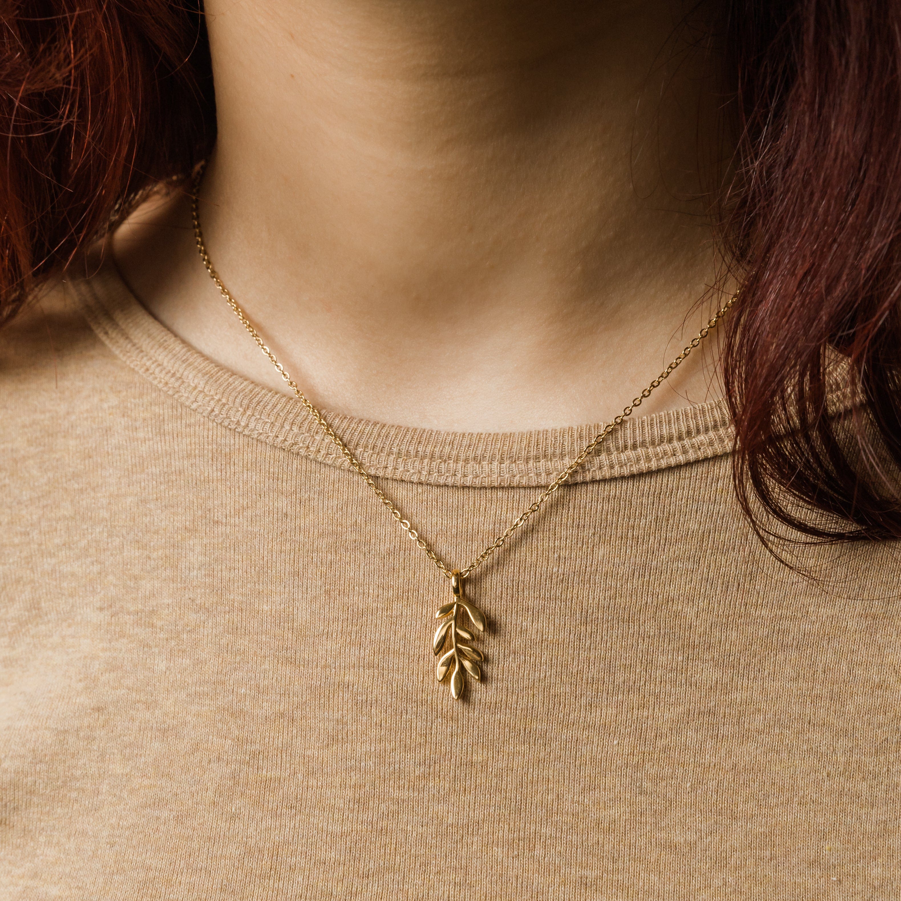 Olive Branch Necklace – Symbol of Peace