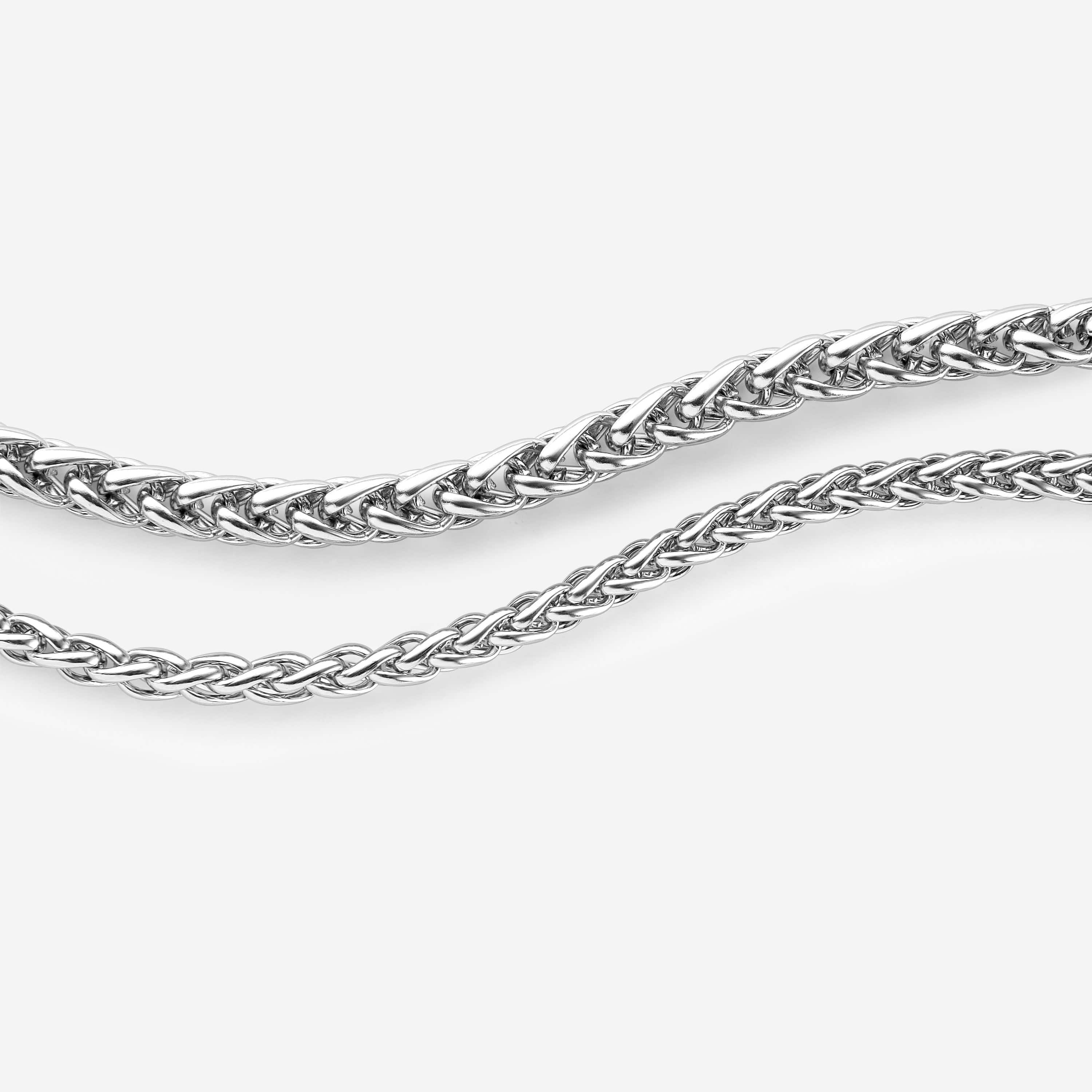 Men's Wheat Link Chain Bracelet