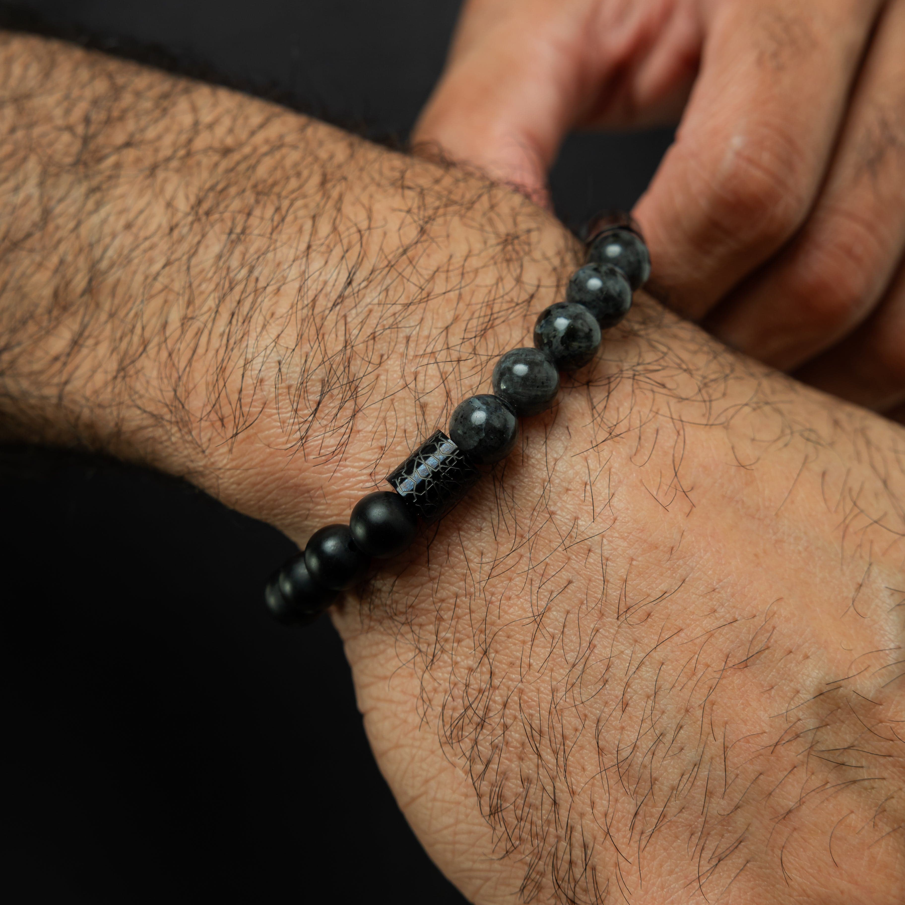 Stone Bead Shadow Bracelet for Men & Women
