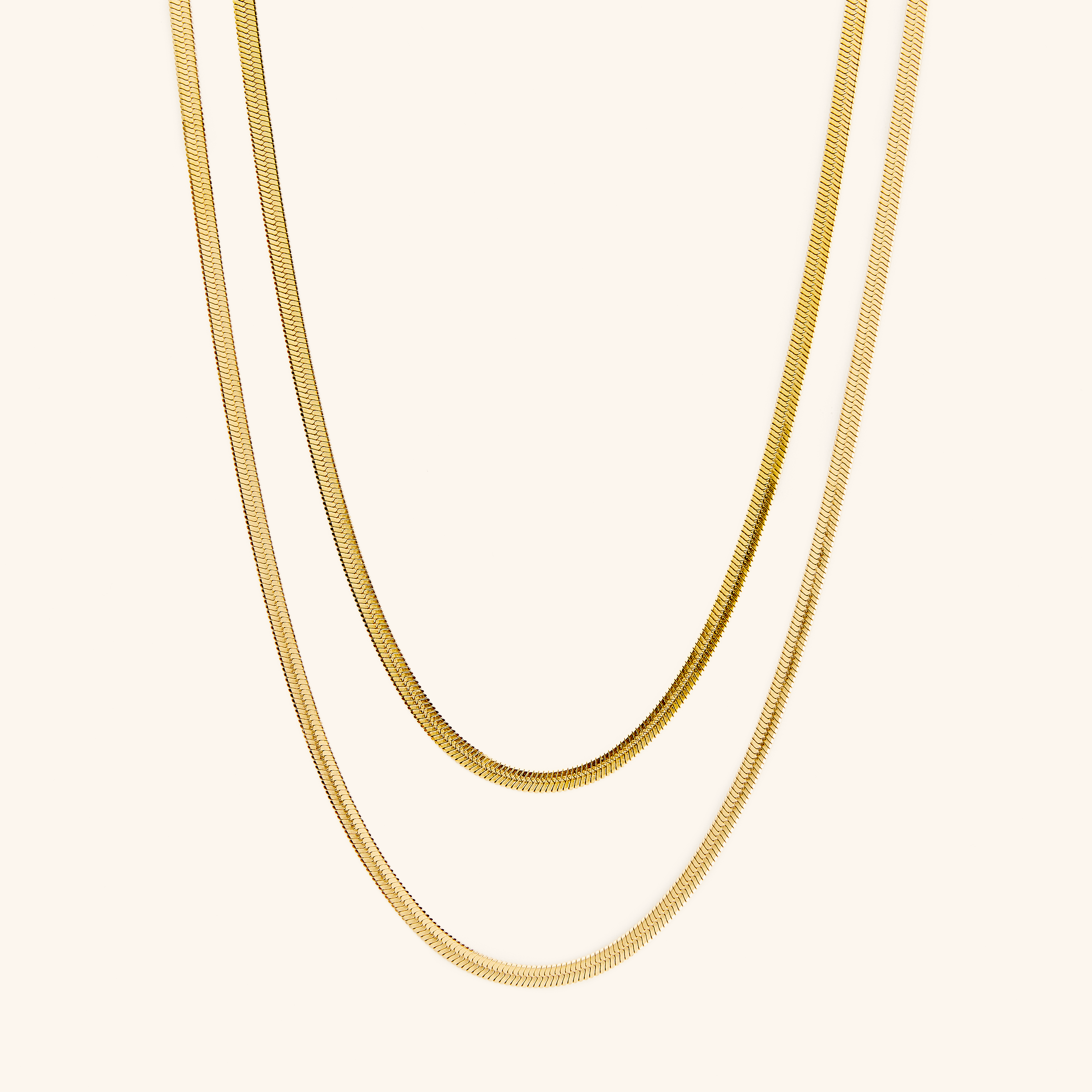 Stylish Herringbone Chain Necklace for Women