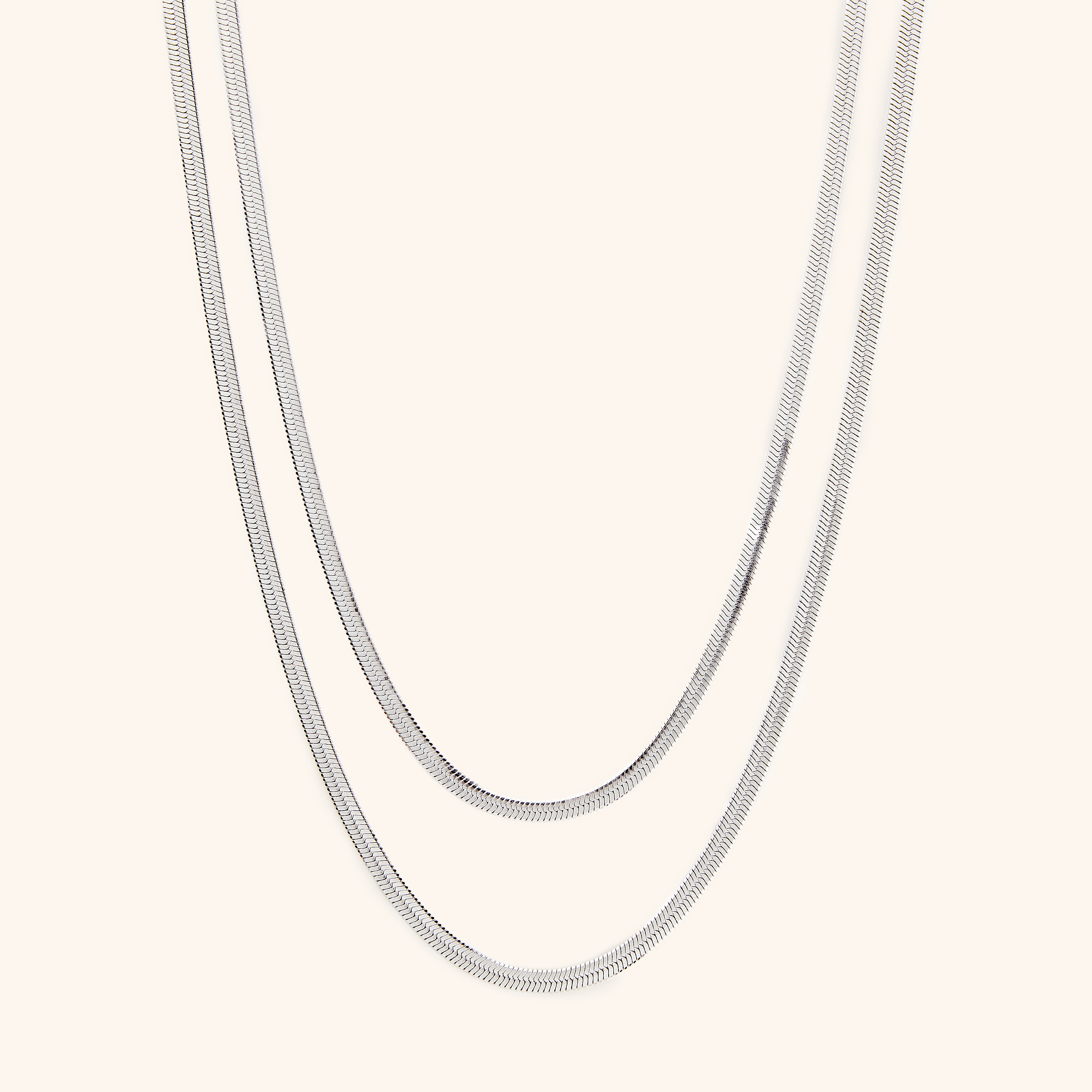 Stylish Herringbone Chain Necklace for Women