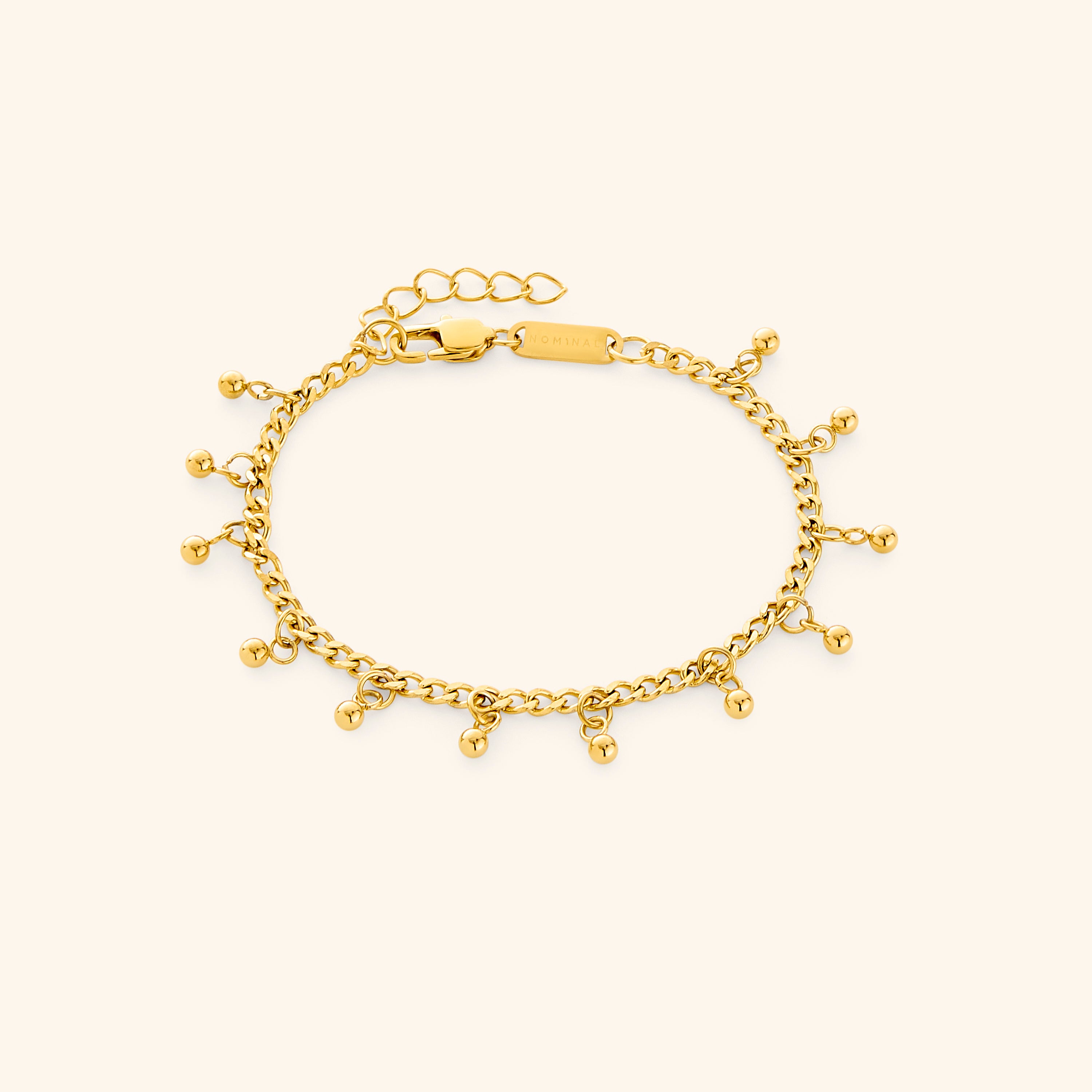 Dotted Drop Charm Bracelet