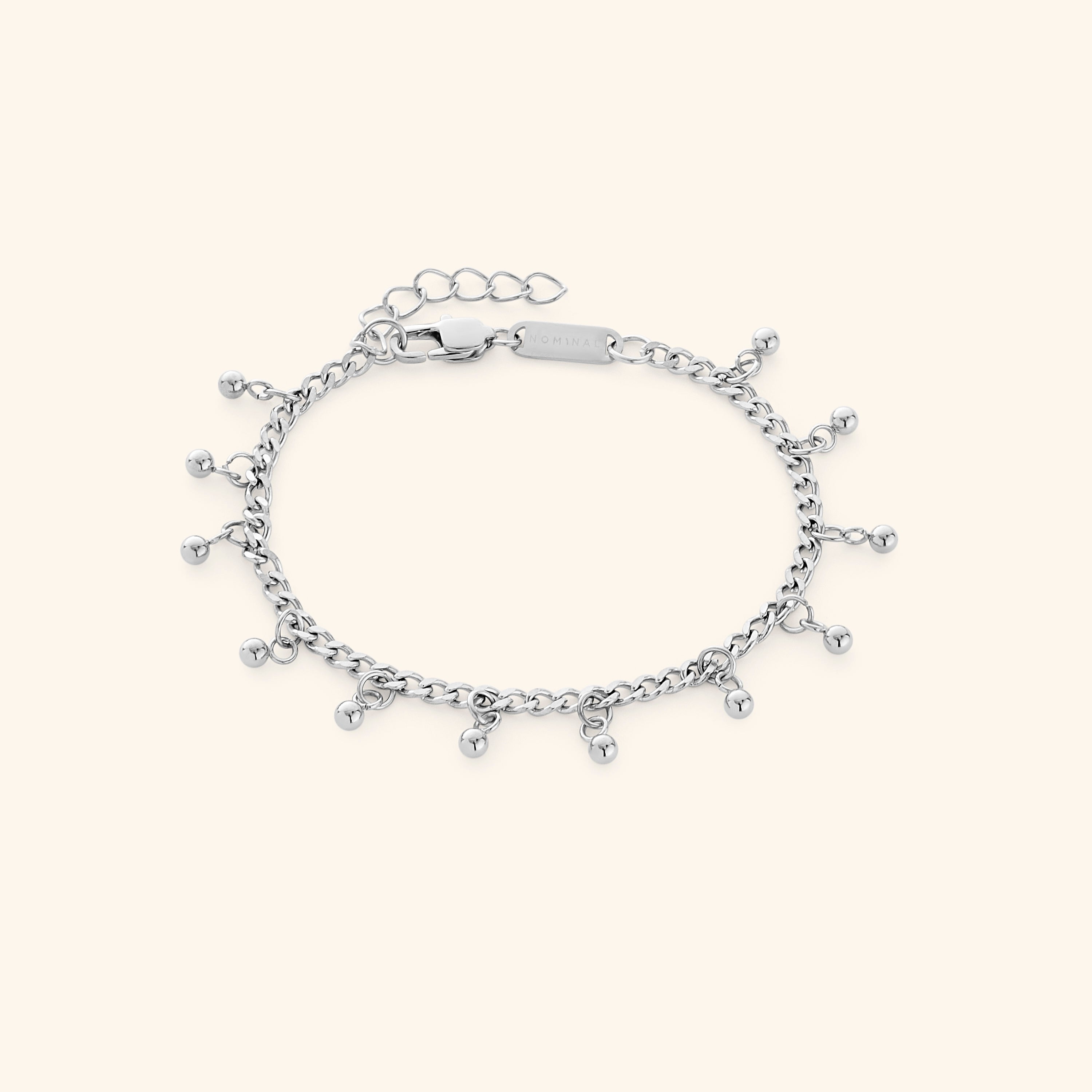 Dotted Drop Charm Bracelet