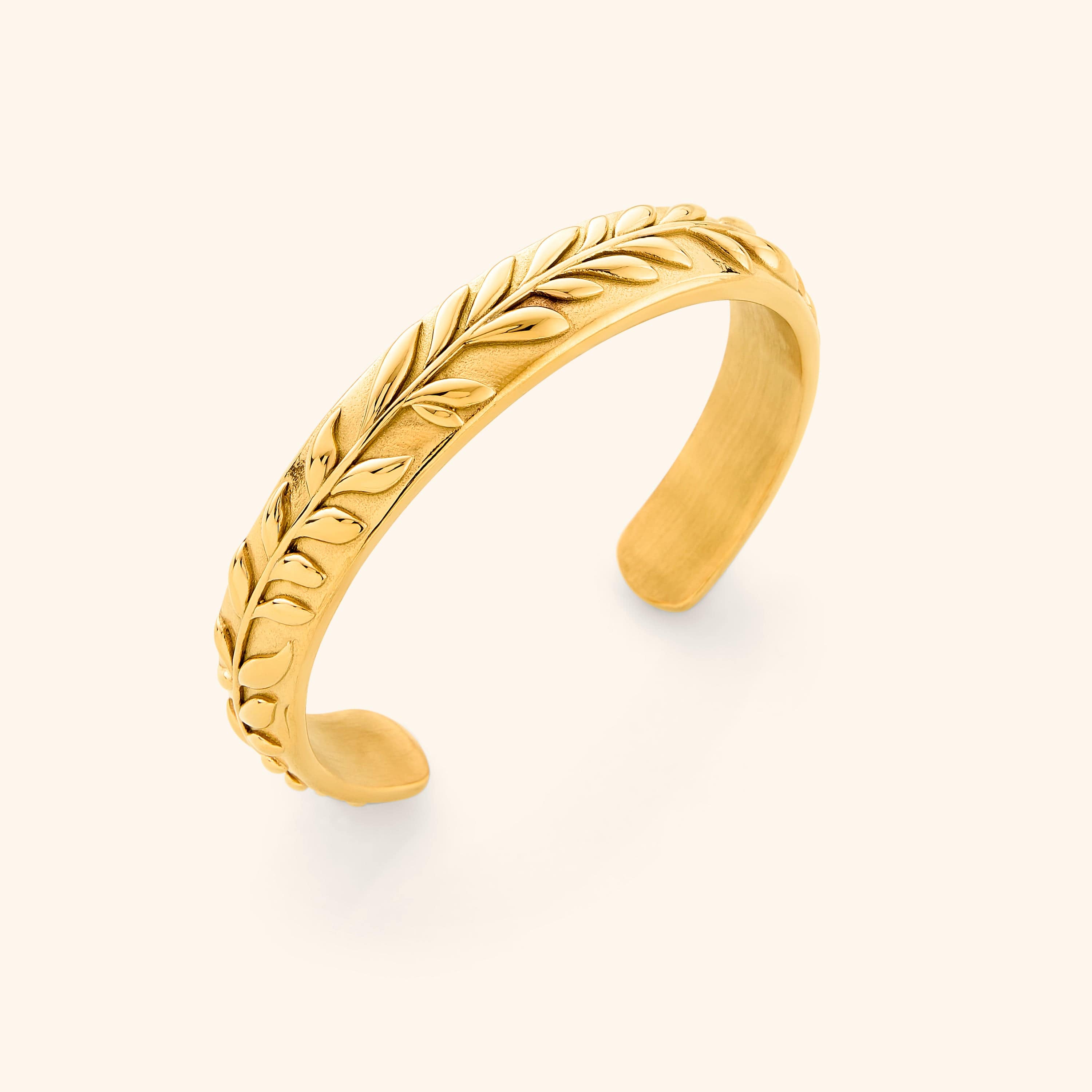 Roots of Strength Leather Cuff Bracelet