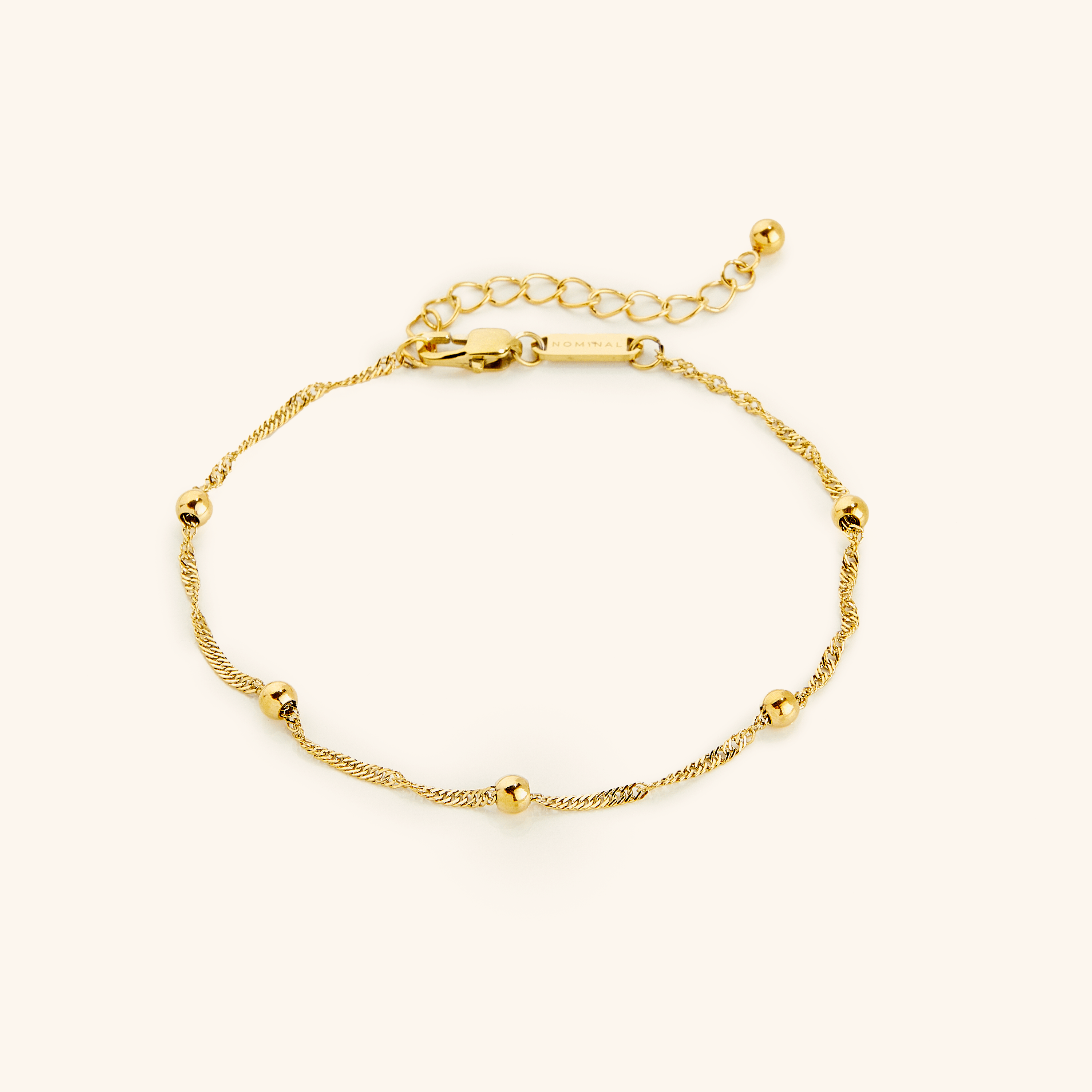 Twisted Dot Anklet Bracelet for Women