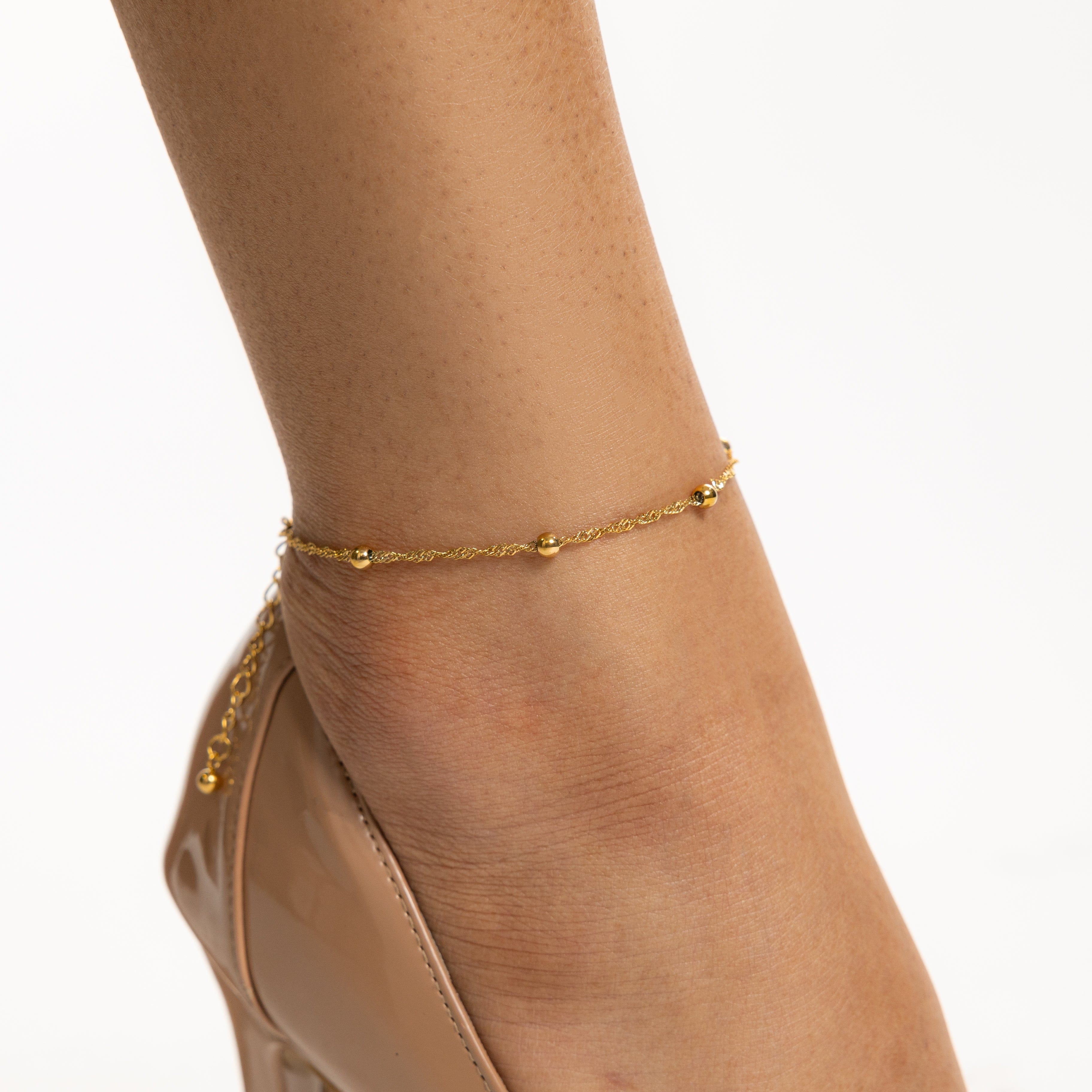 Twisted Dot Anklet Bracelet for Women