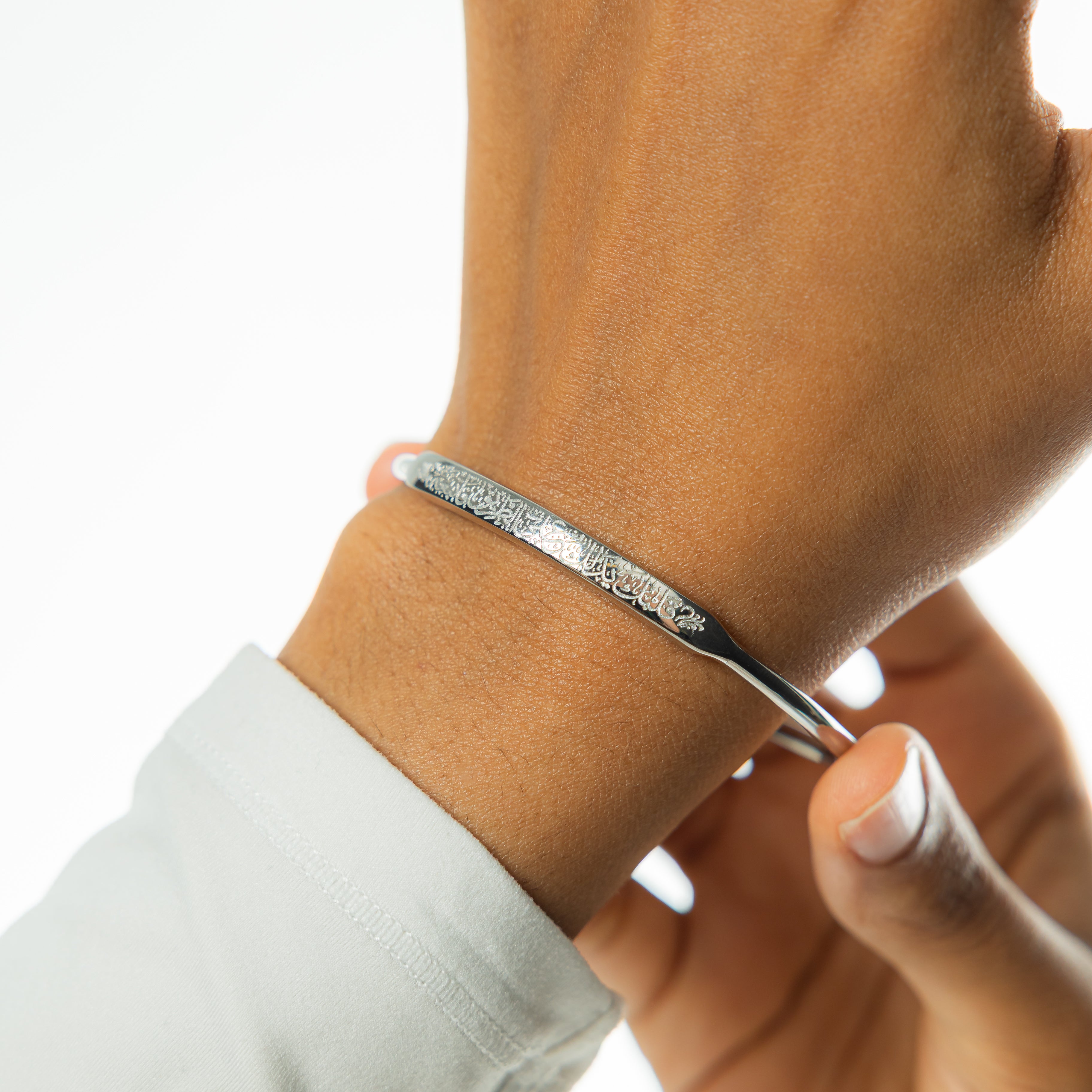 Rumi-Inspired 'Follow Your Heart' Bangle Bracelet