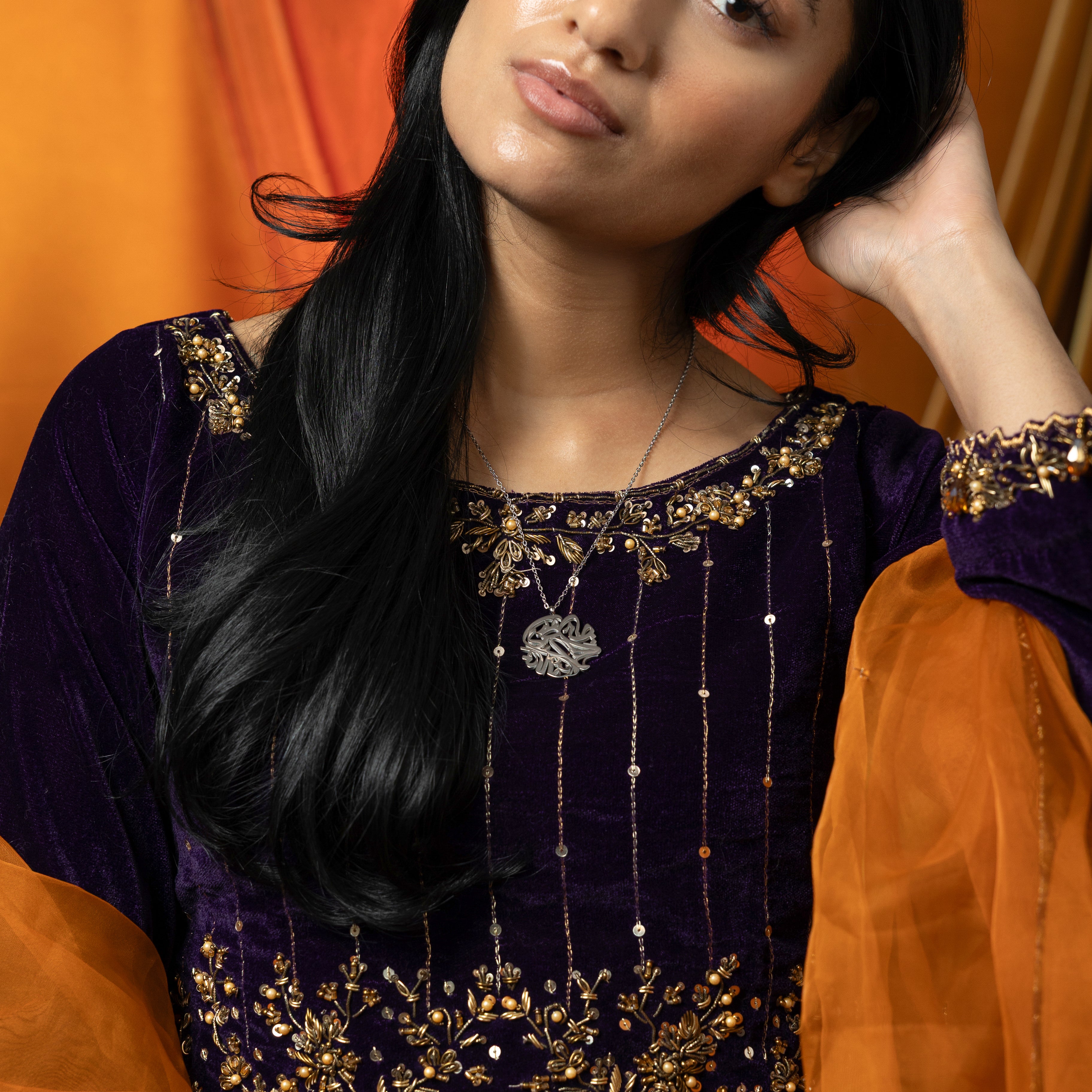 Nominal Relief Necklace by Aadil