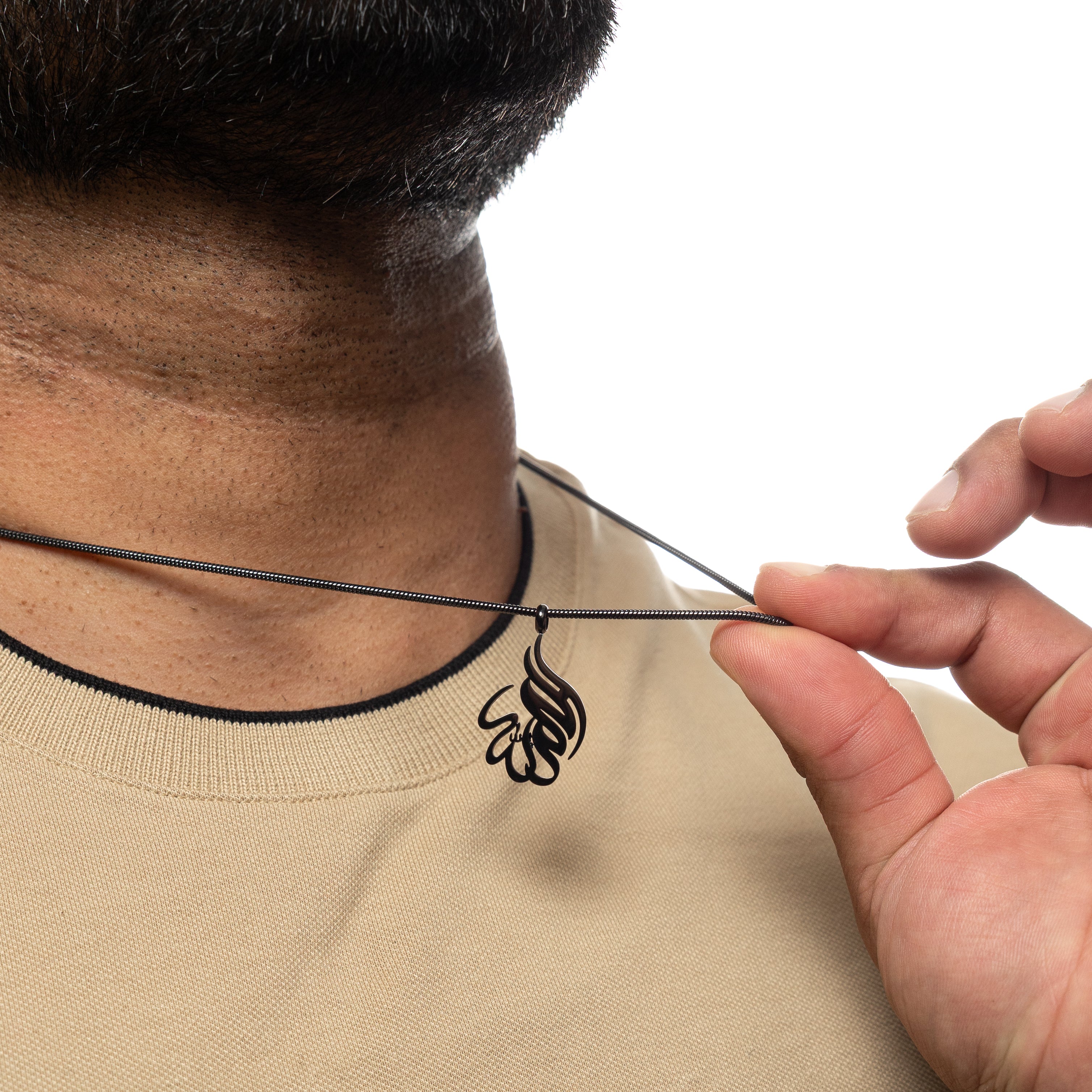 Men's Alhamdulillah Calligraphy Pendant Necklace