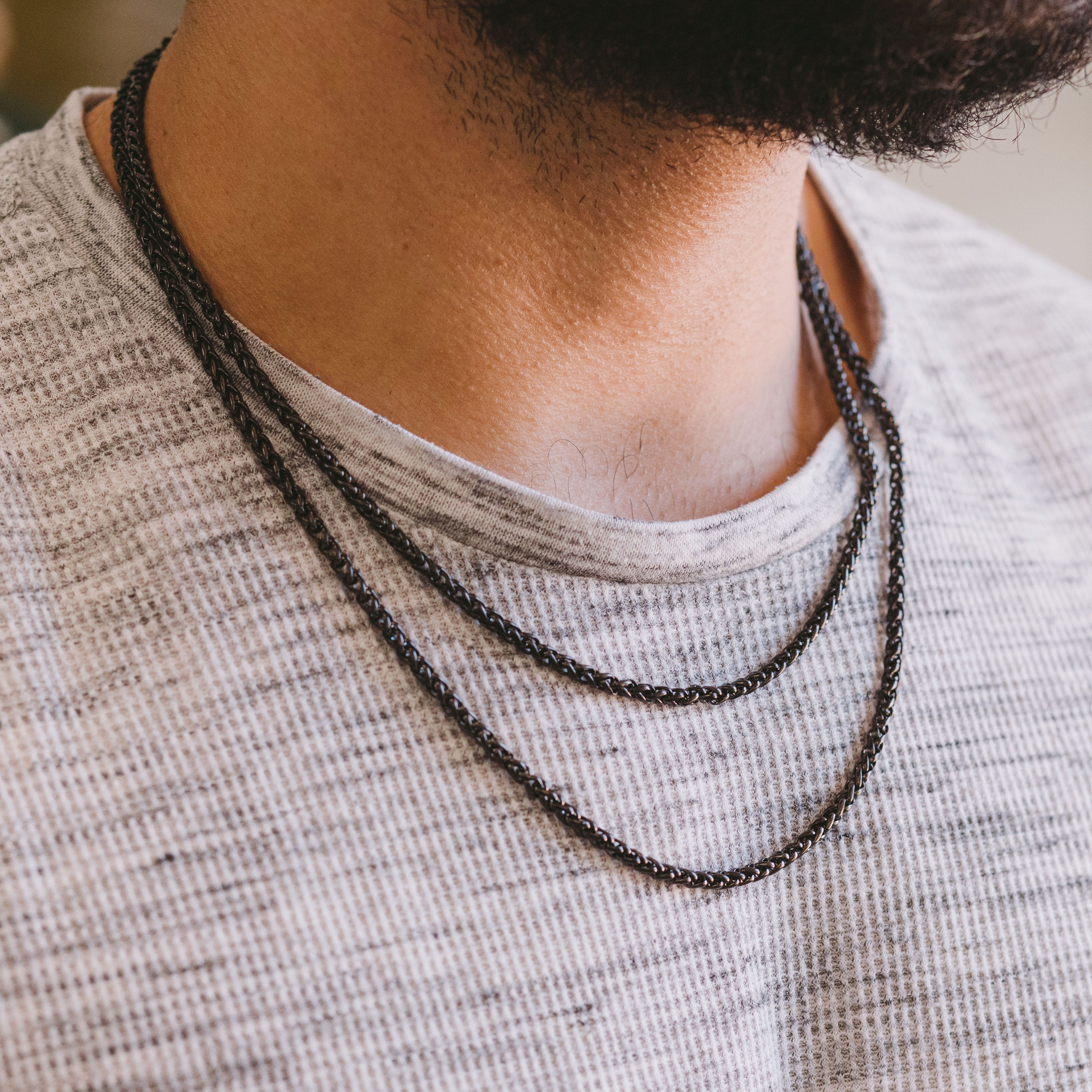 Men's Essential Wheat Chain Necklace
