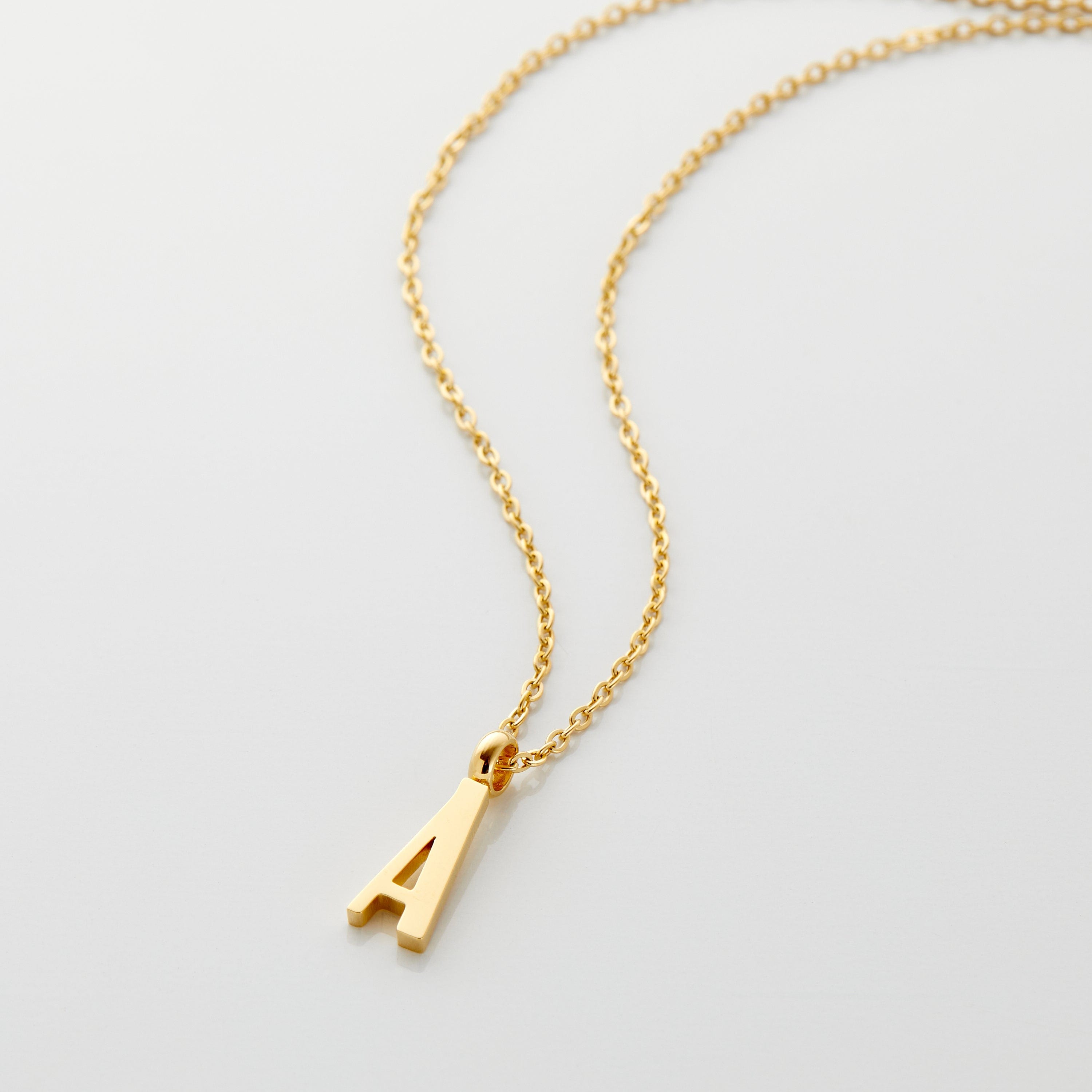 Personalized English Letter Pendant Necklace