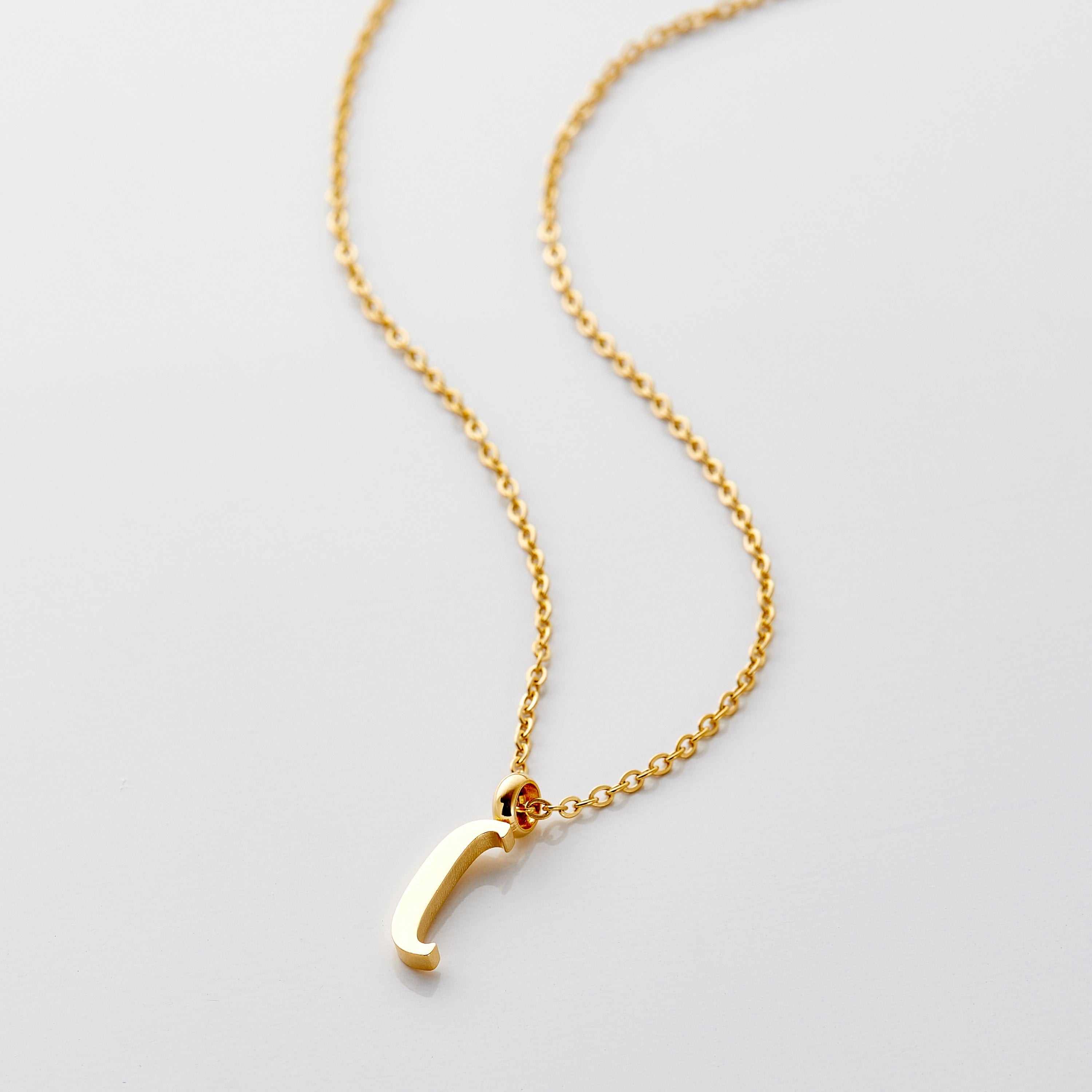 Personalized English Letter Pendant Necklace