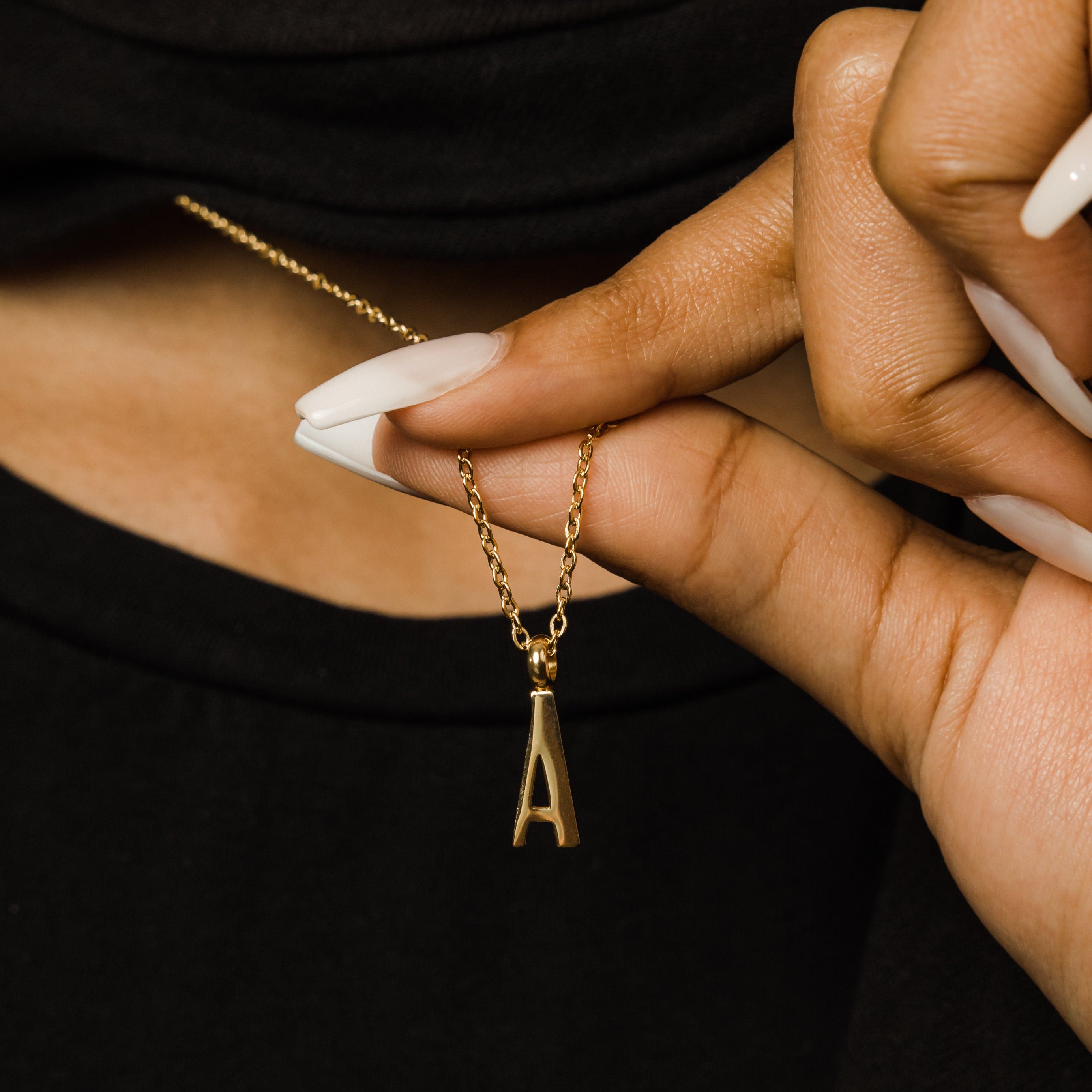 Personalized English Letter Pendant Necklace