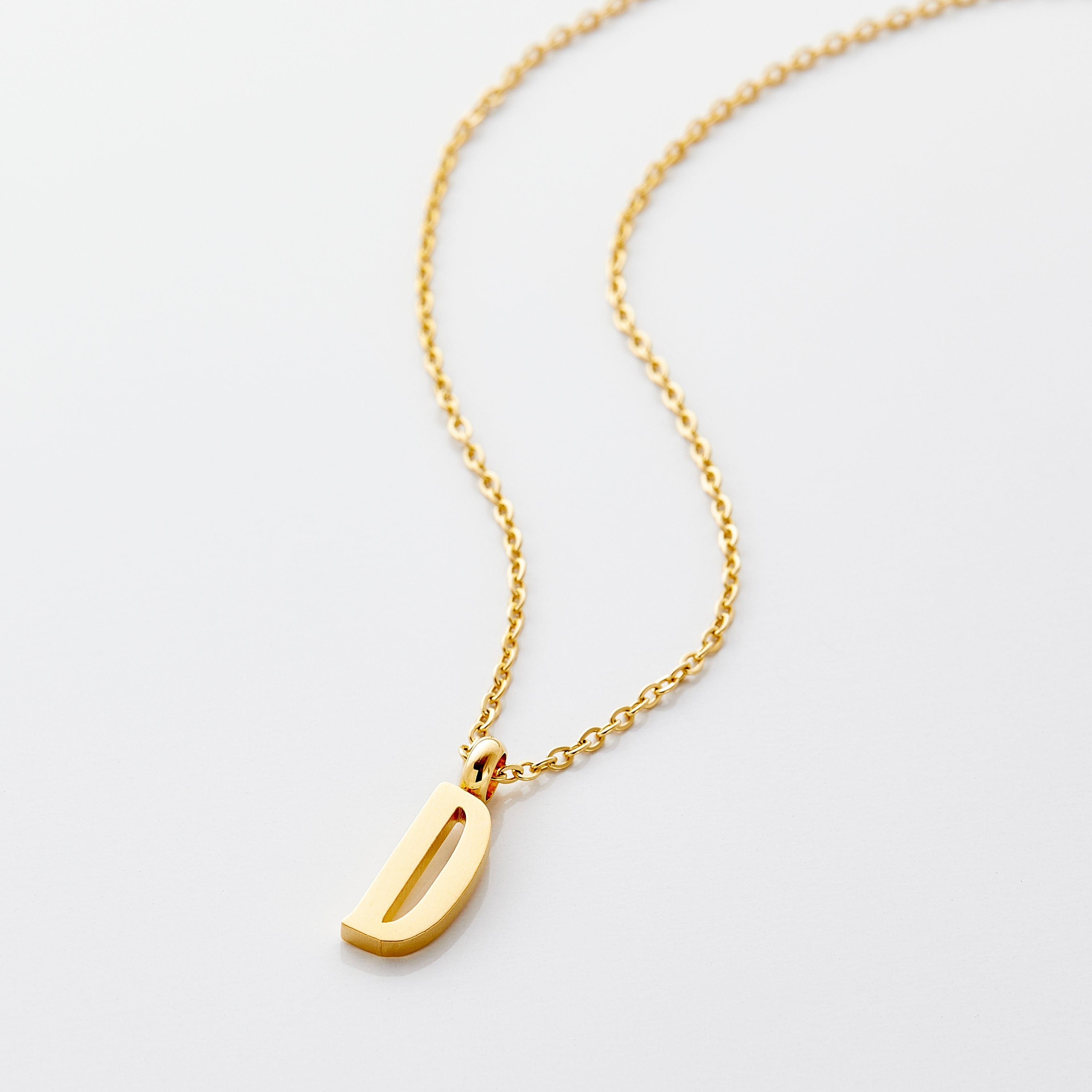 Personalized English Letter Pendant Necklace