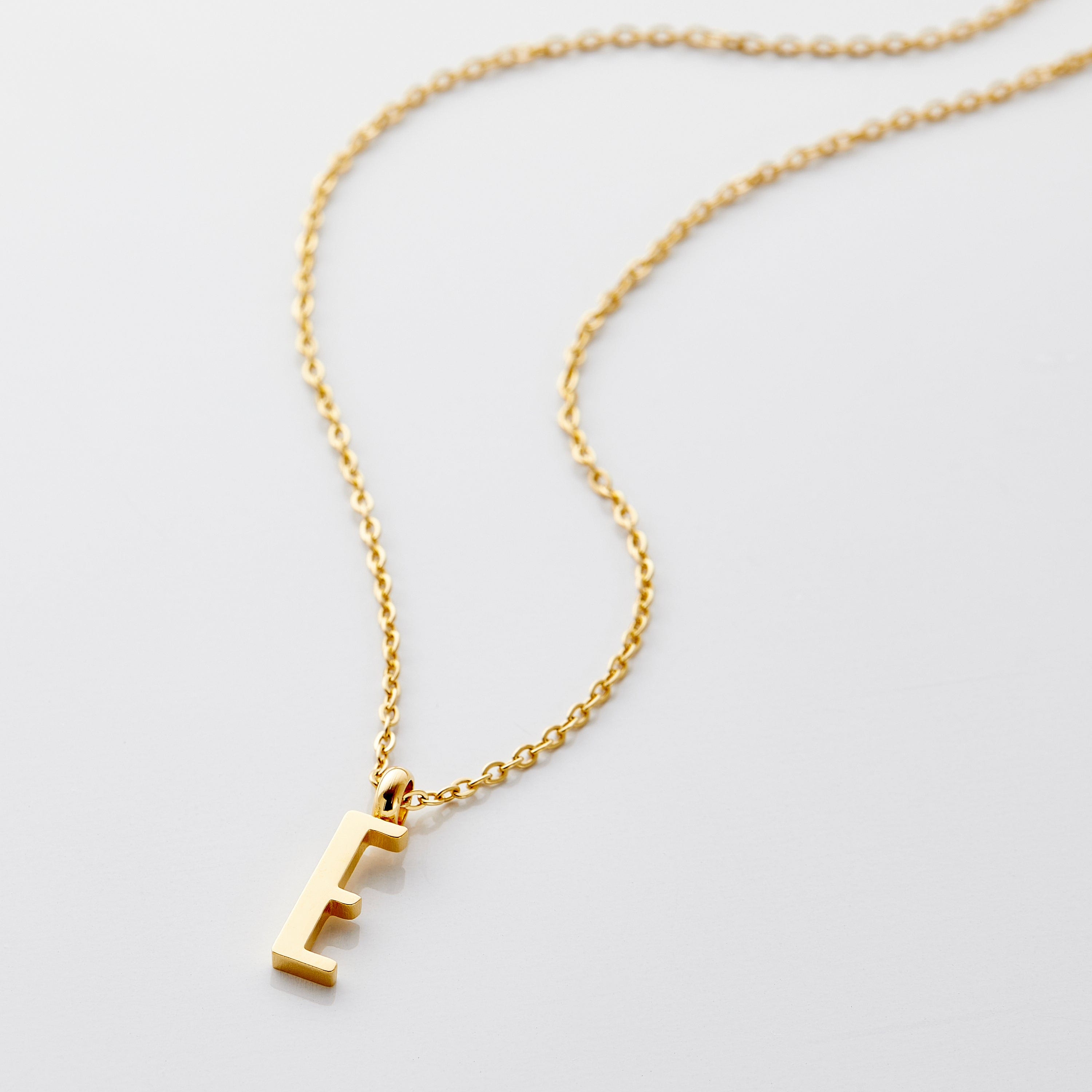 Personalized English Letter Pendant Necklace
