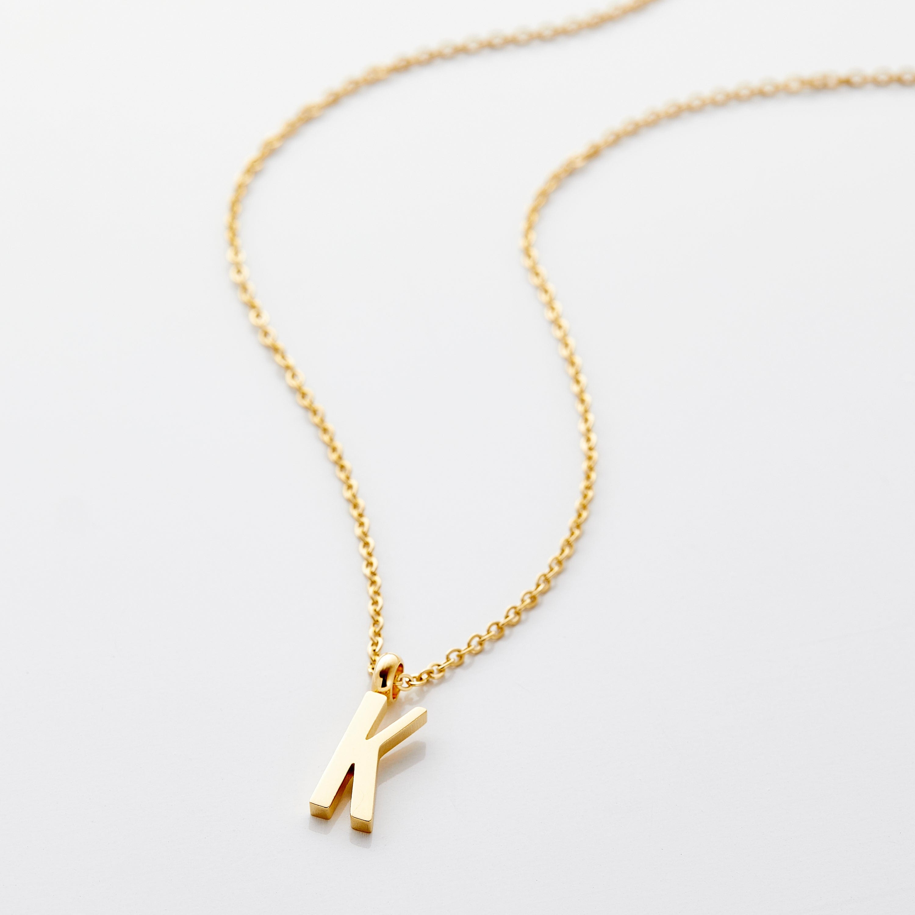 Personalized English Letter Pendant Necklace