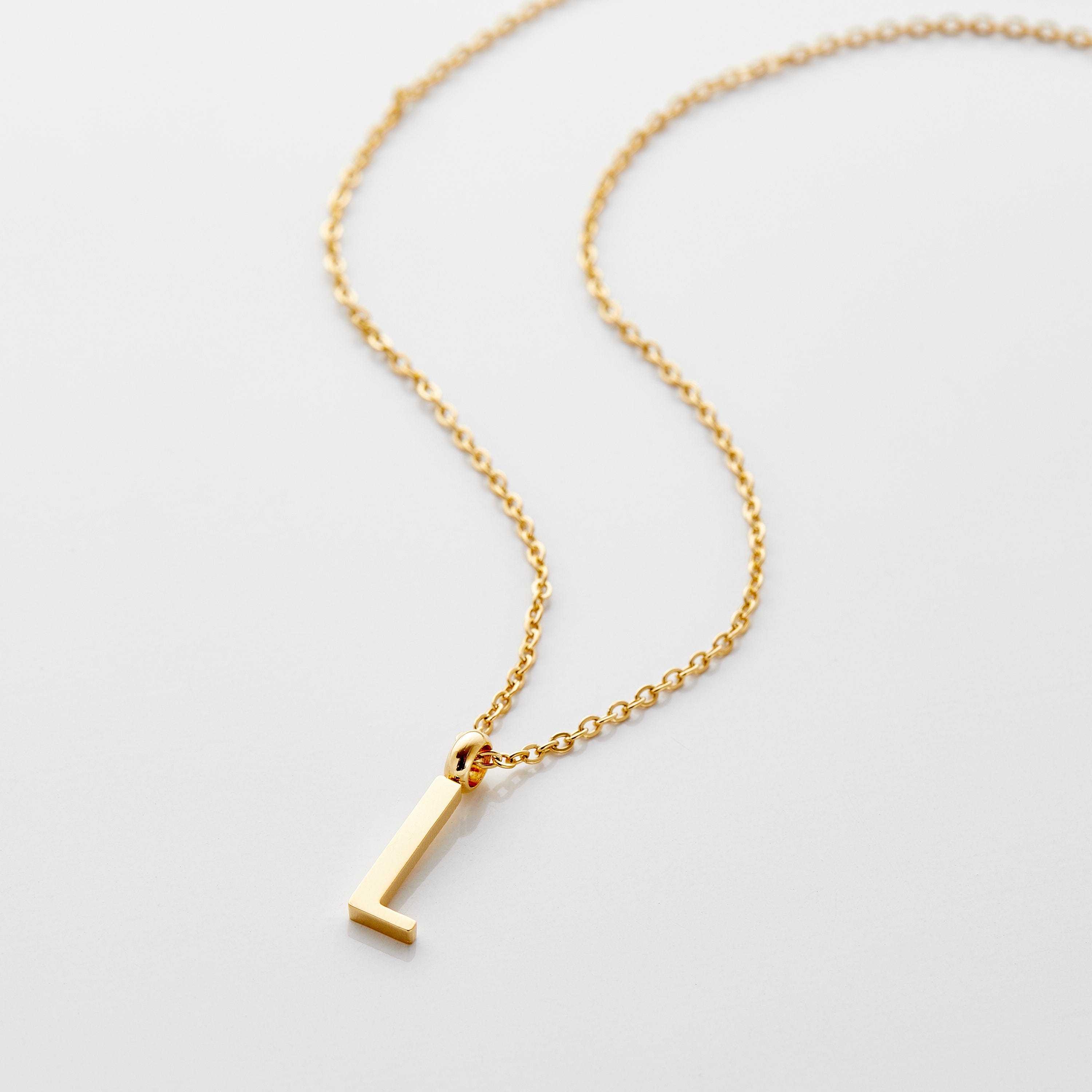 Personalized English Letter Pendant Necklace