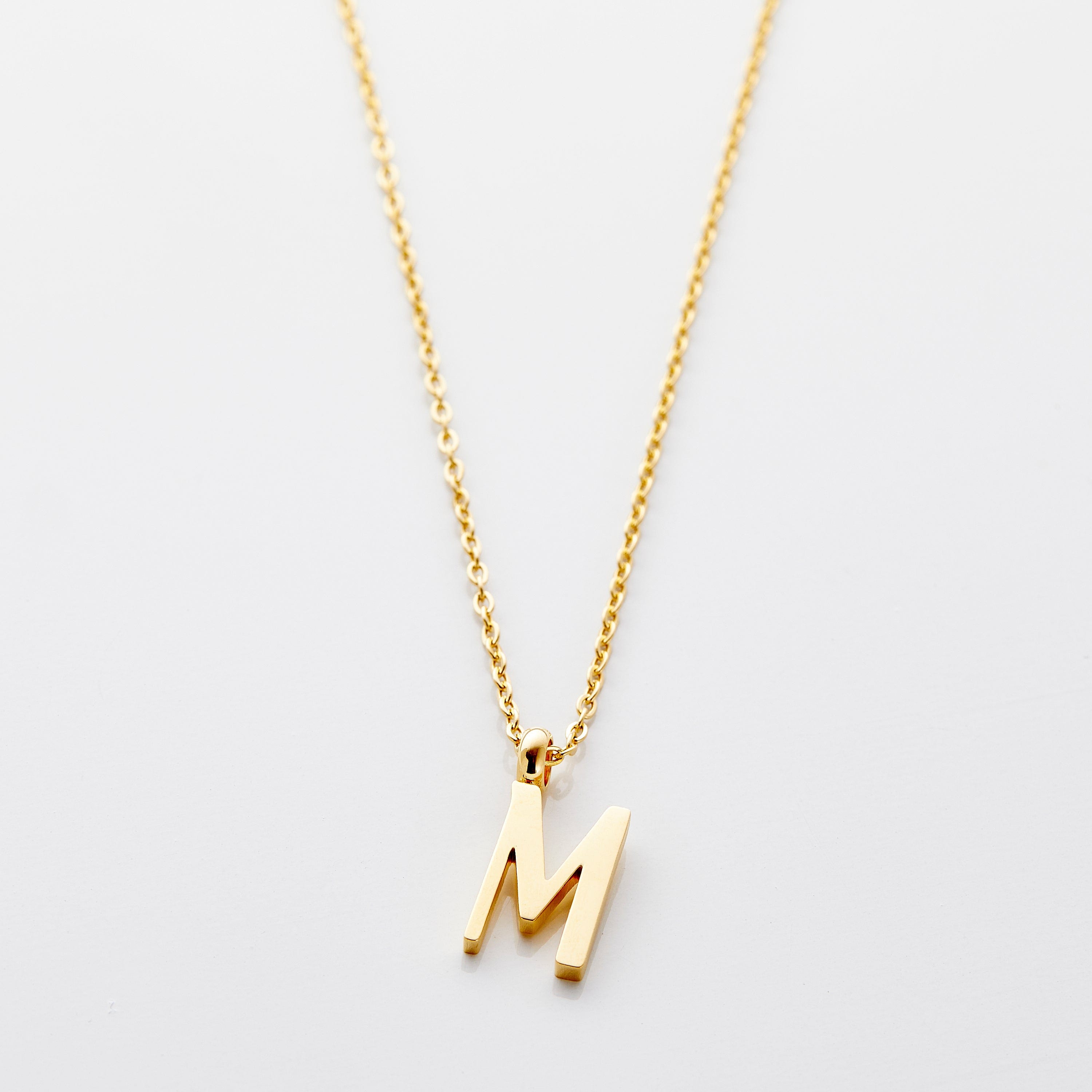 Personalized English Letter Pendant Necklace
