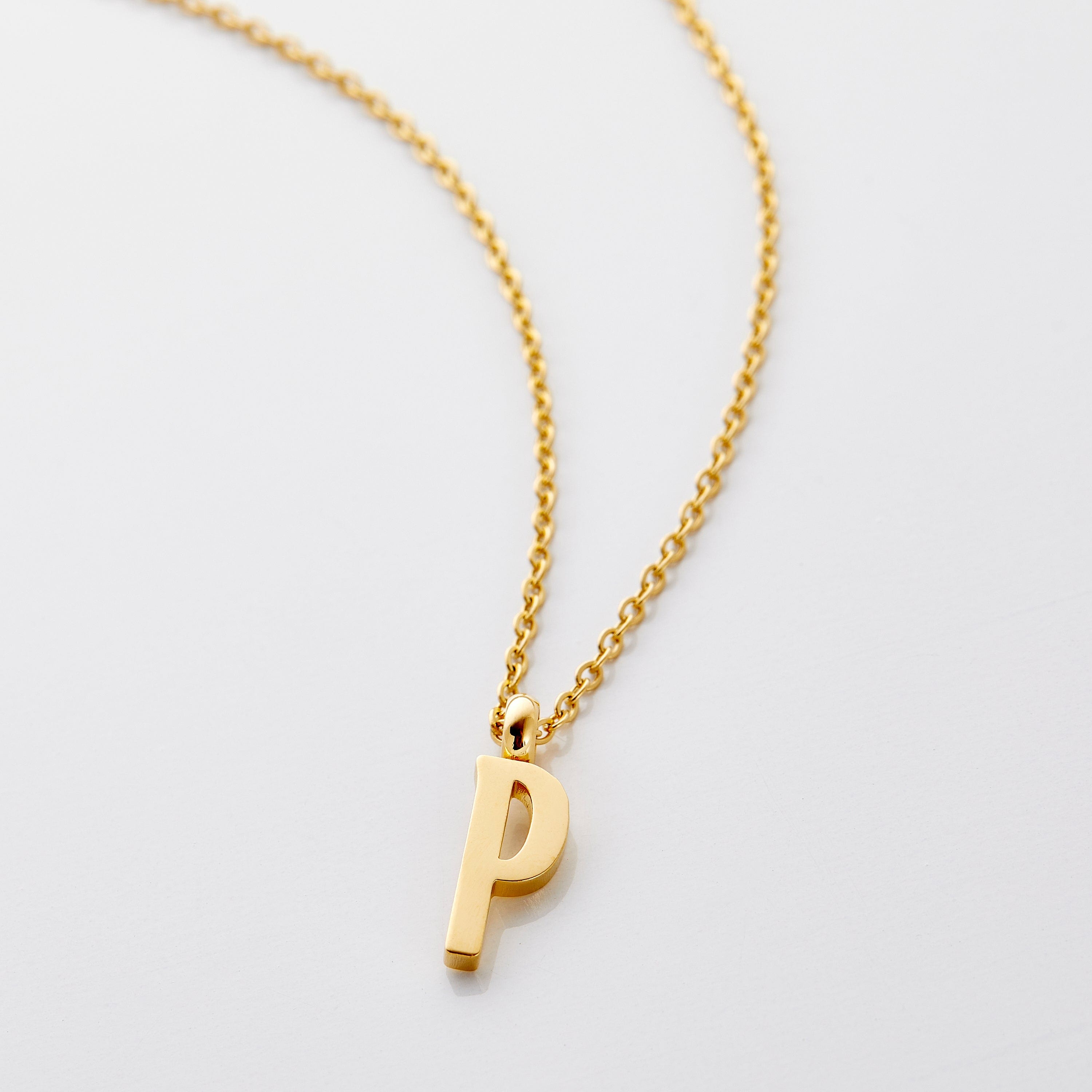 Personalized English Letter Pendant Necklace