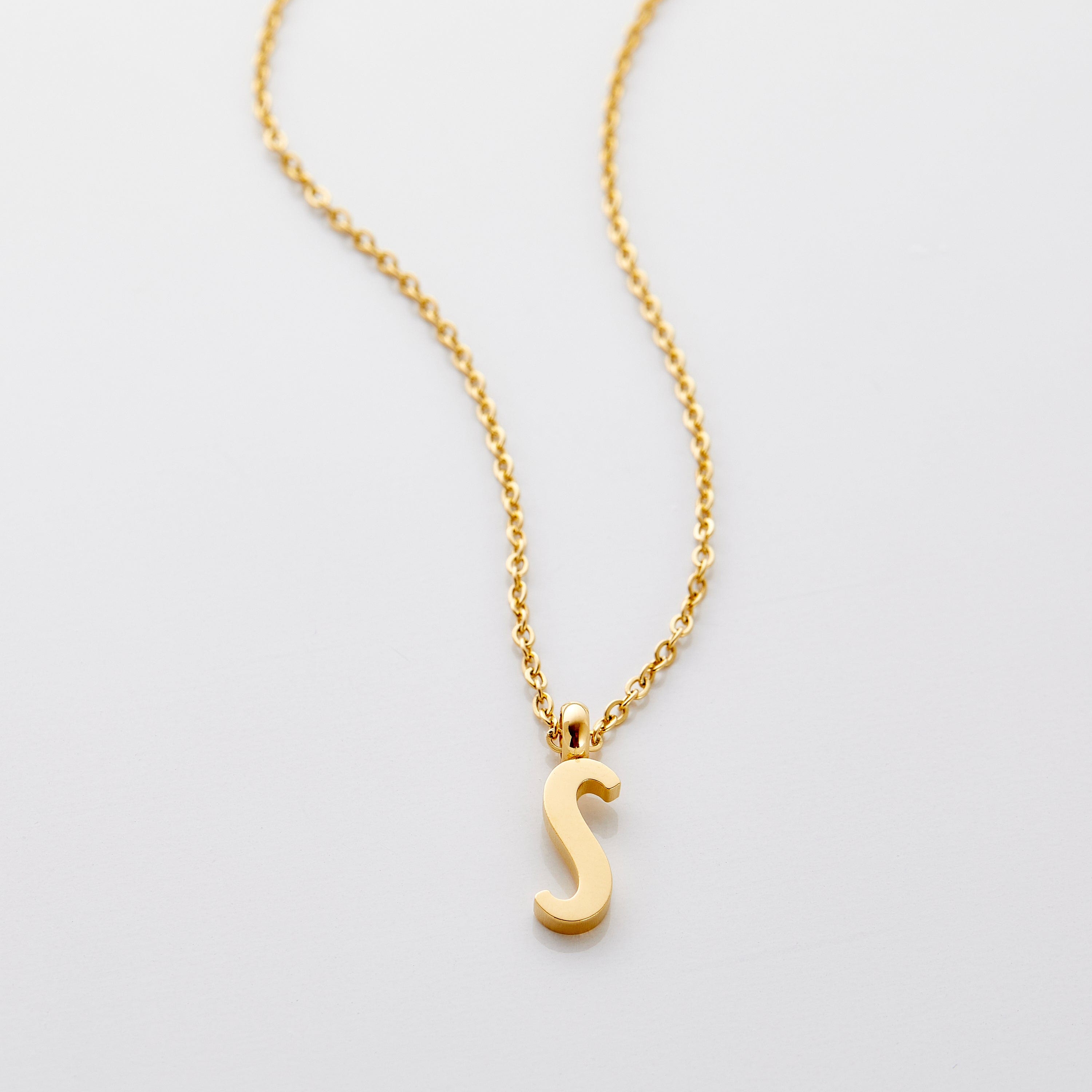Personalized English Letter Pendant Necklace