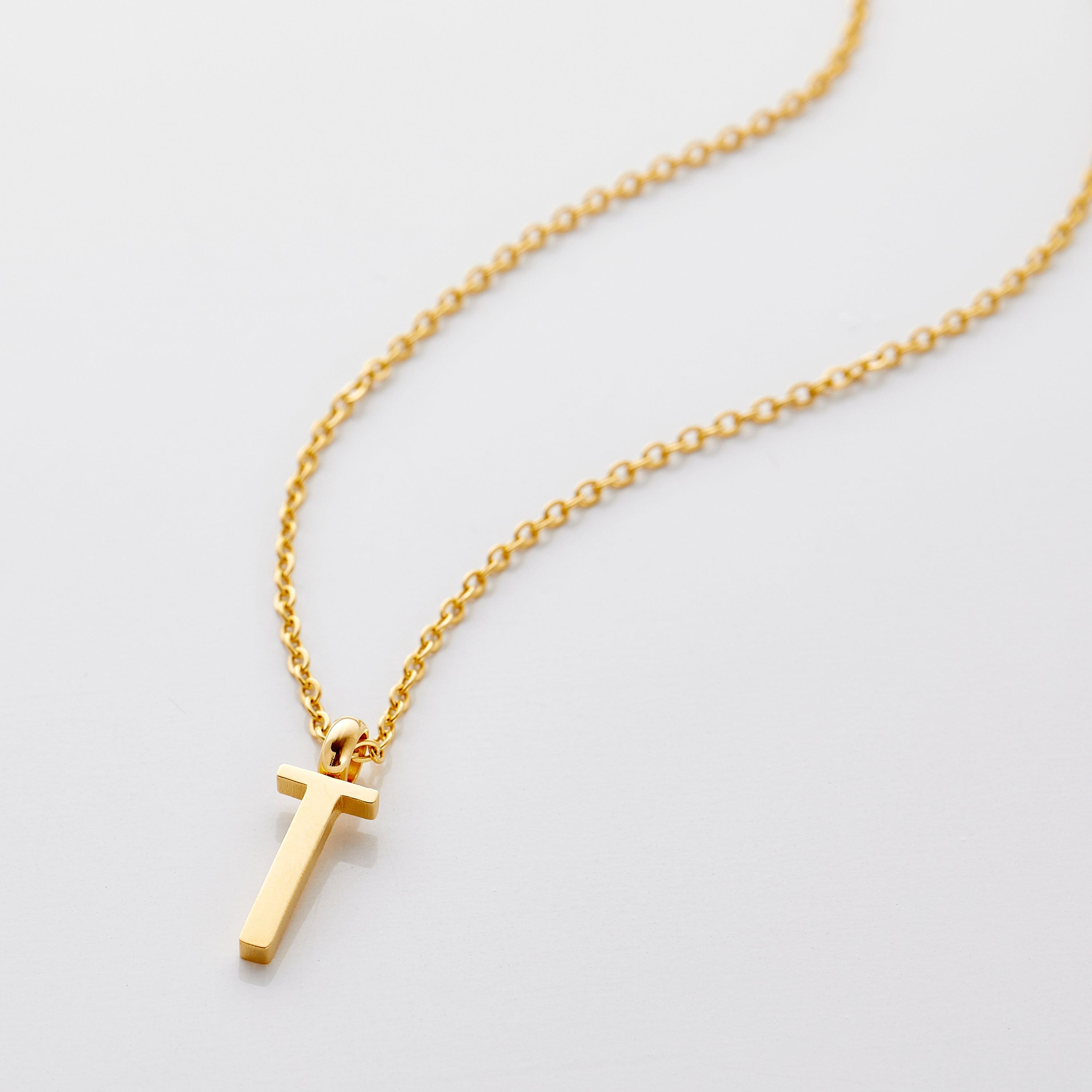 Personalized English Letter Pendant Necklace
