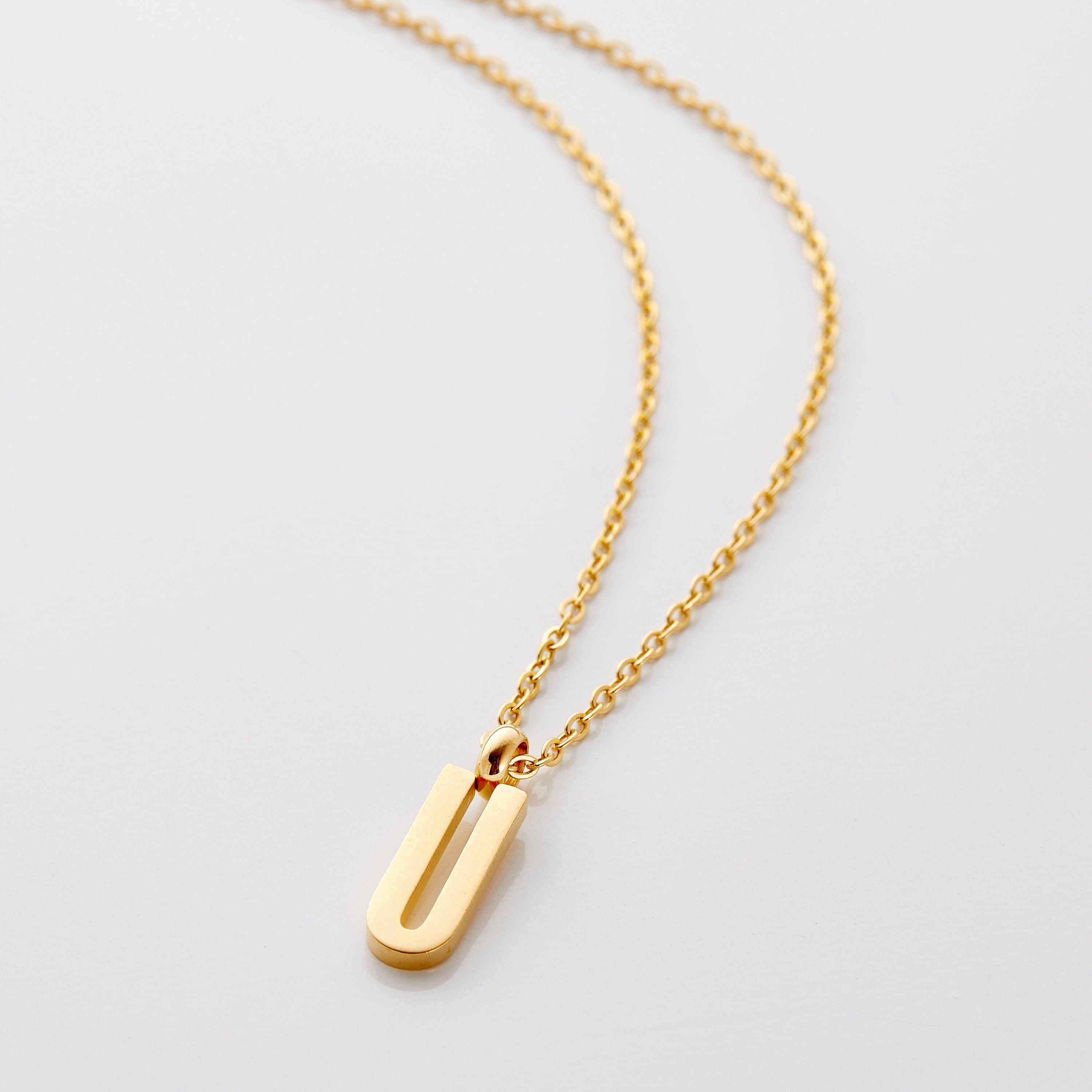 Personalized English Letter Pendant Necklace