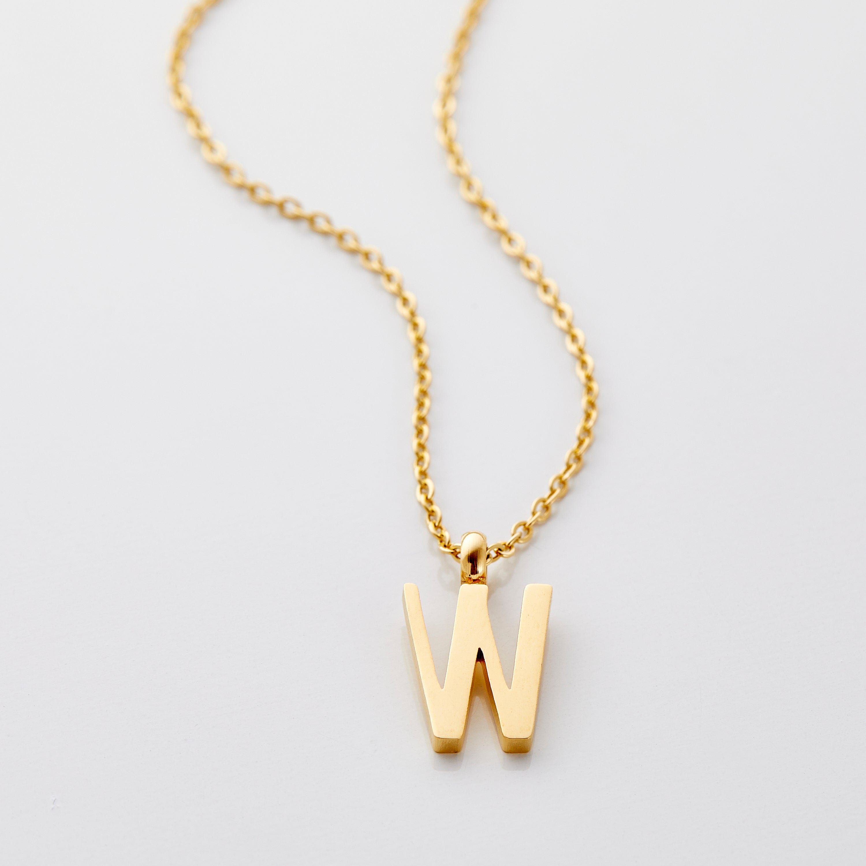 Personalized English Letter Pendant Necklace