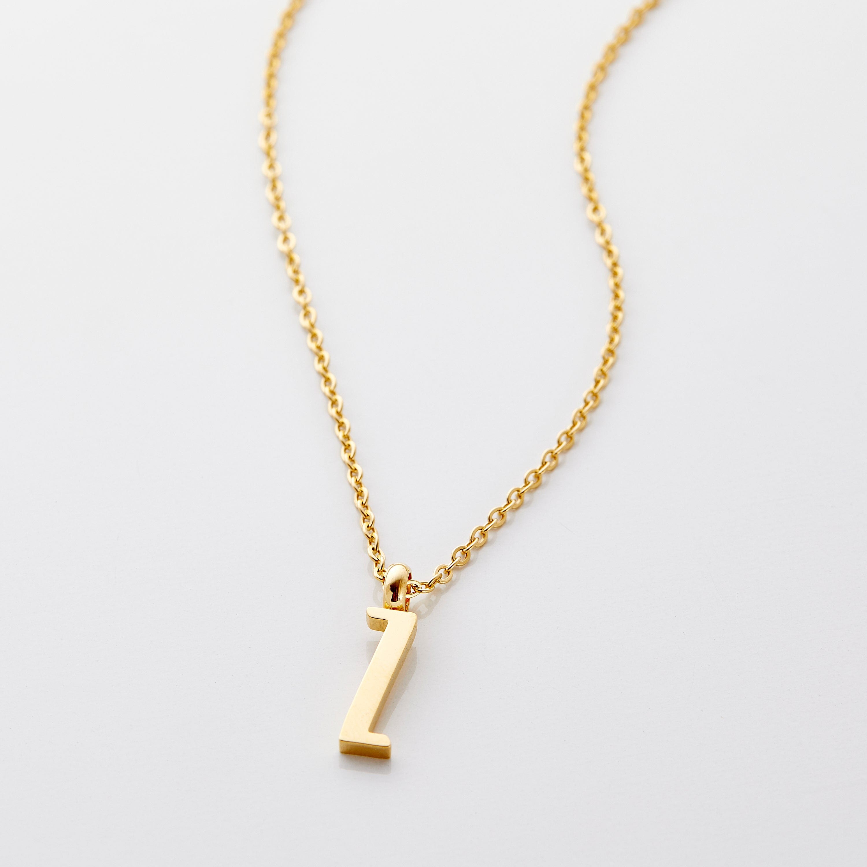 Personalized English Letter Pendant Necklace