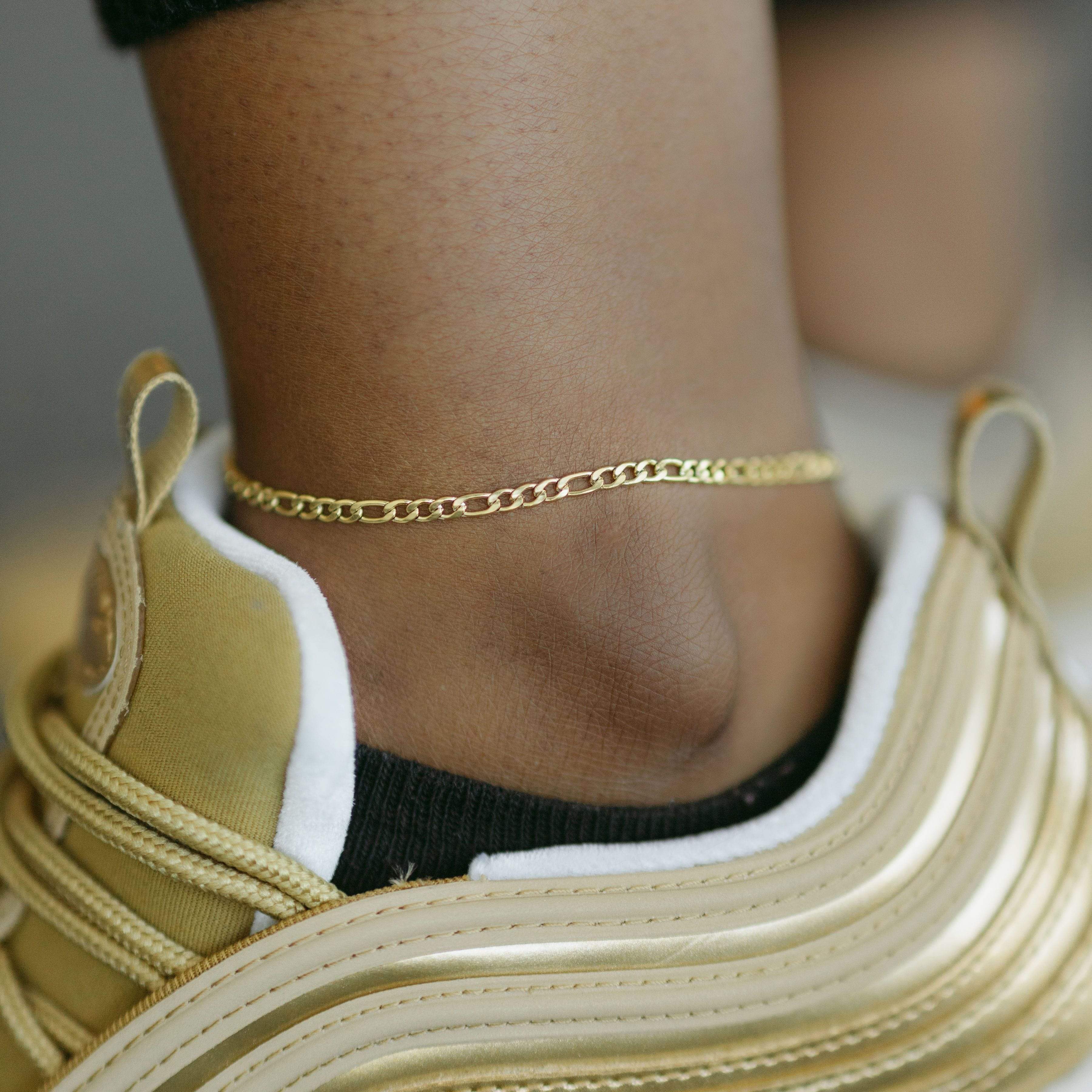 Stylish Figaro Chain Anklet