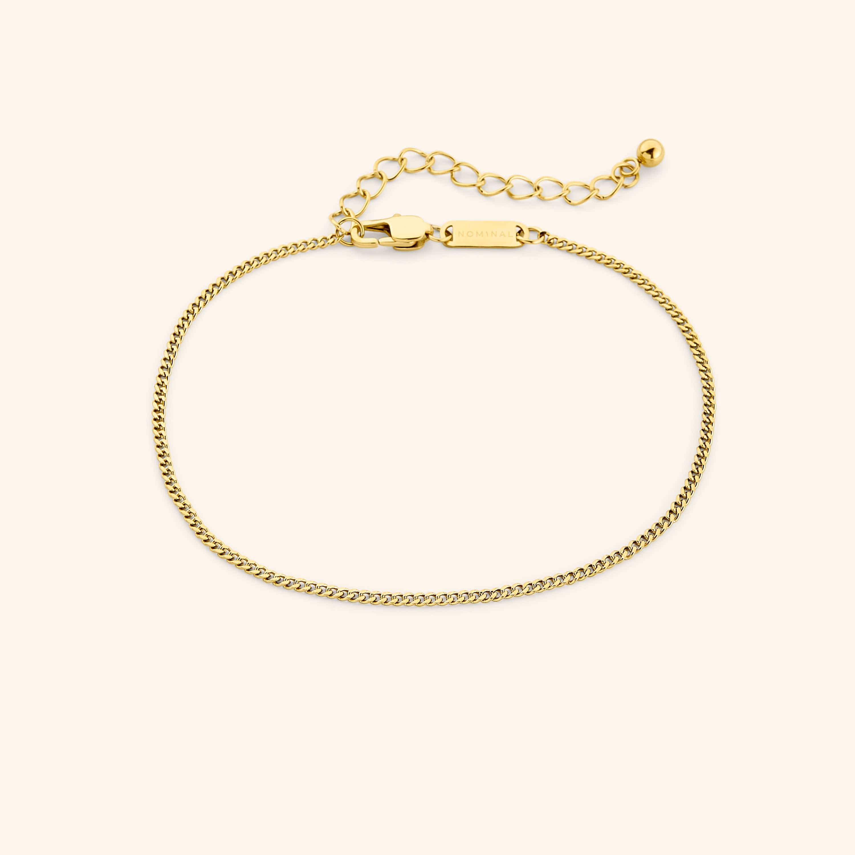Stylish Silver Curb Chain Anklet