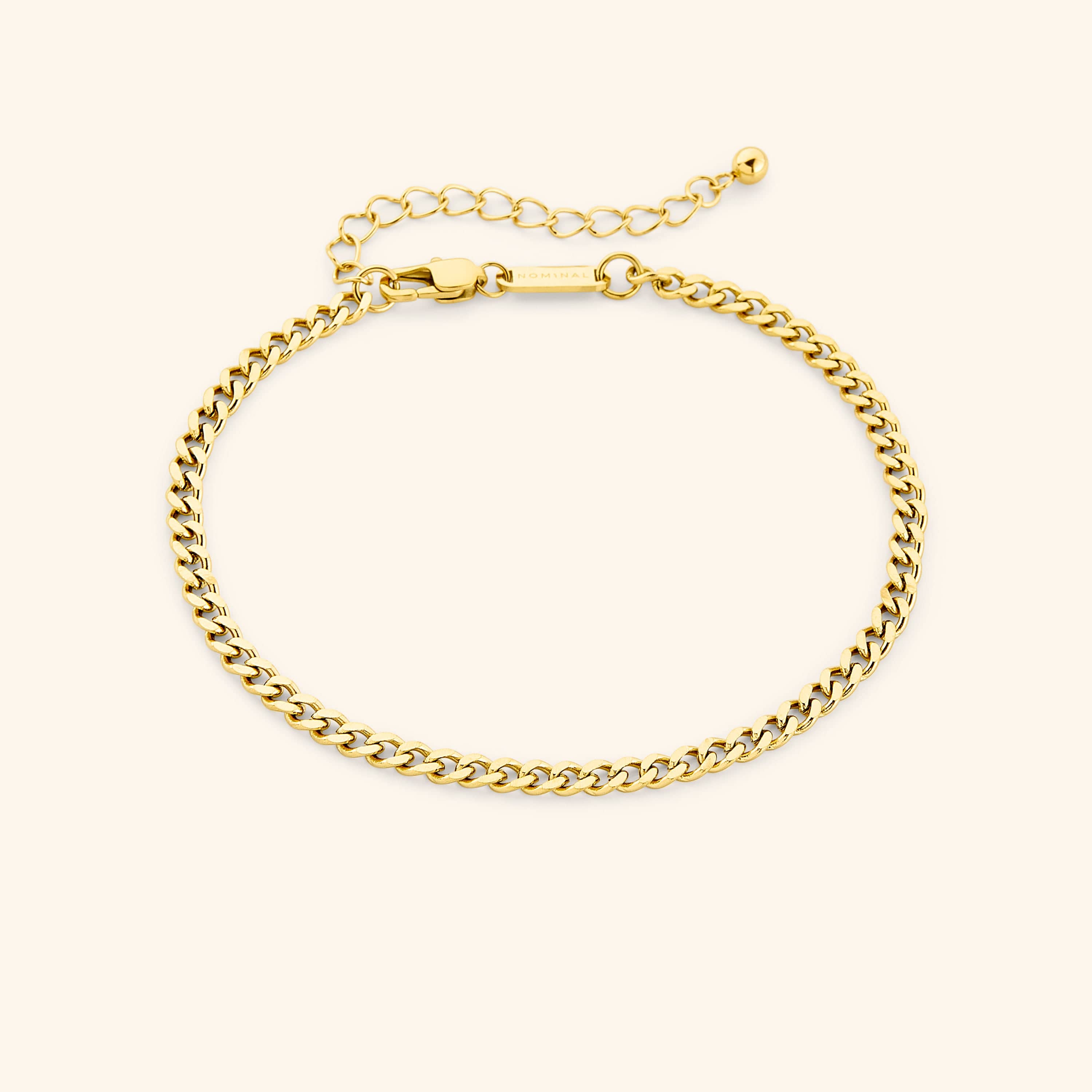 Stylish Silver Curb Chain Anklet