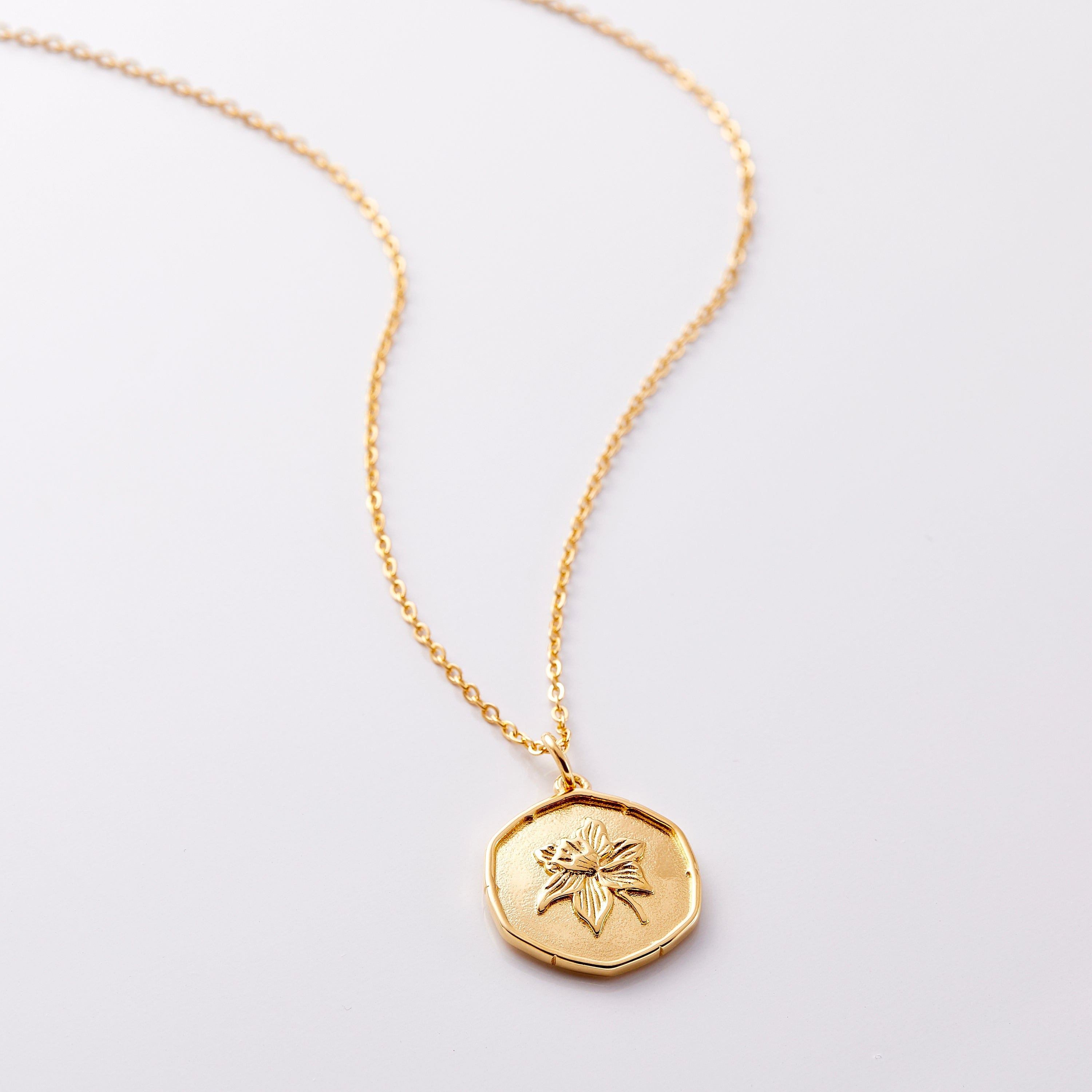 December Birthstone Floral Necklace