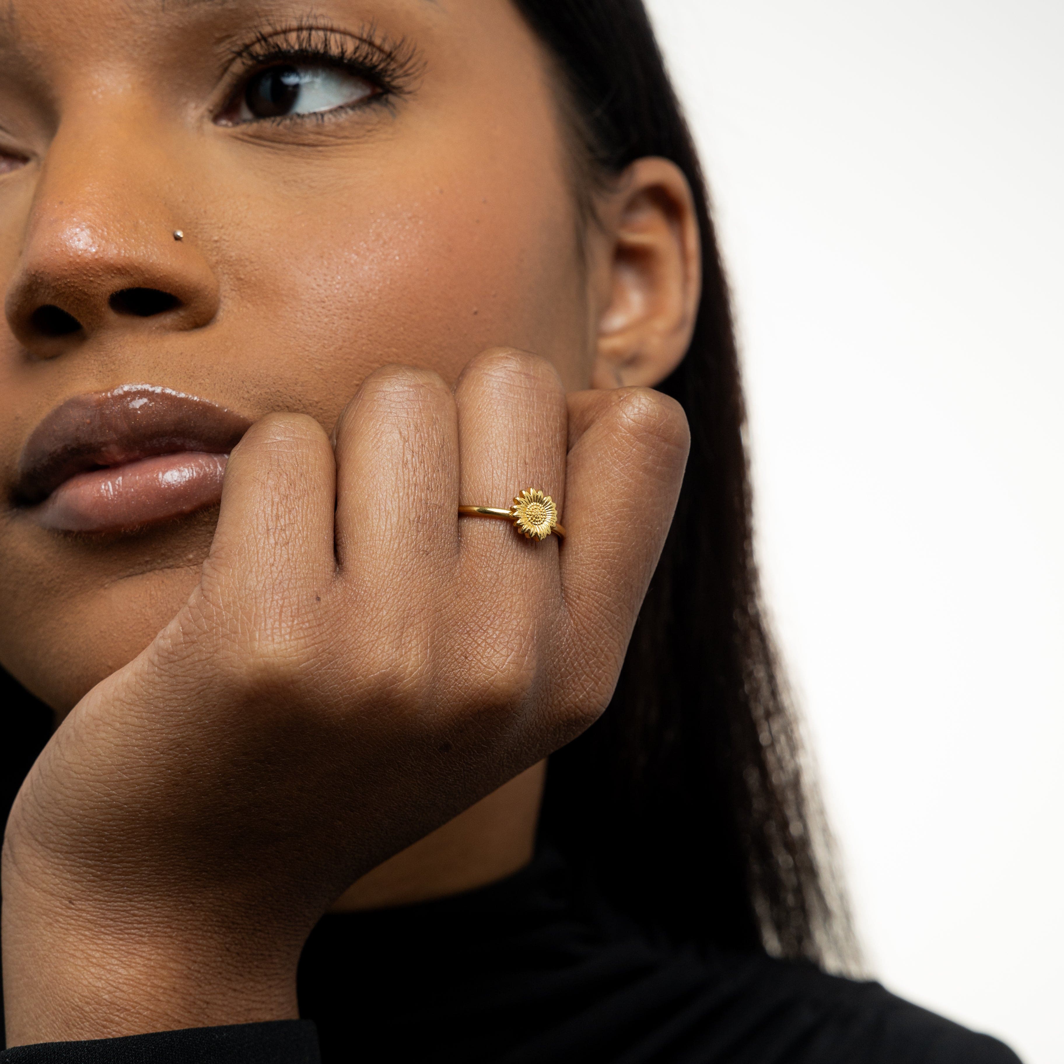 Stylish Sunflower Ring for Everyday Wear
