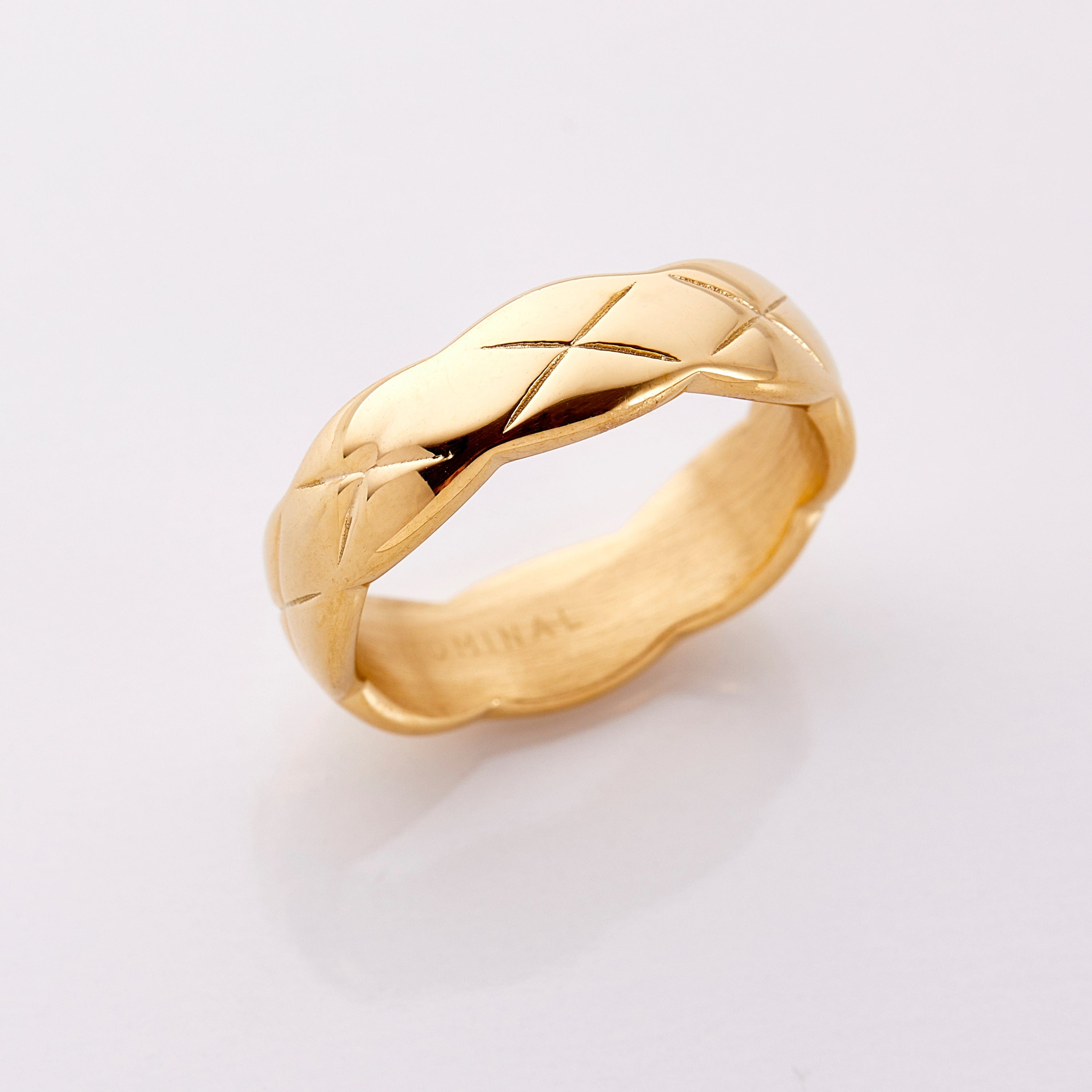 Stylish Quilted Ring for Everyday Wear